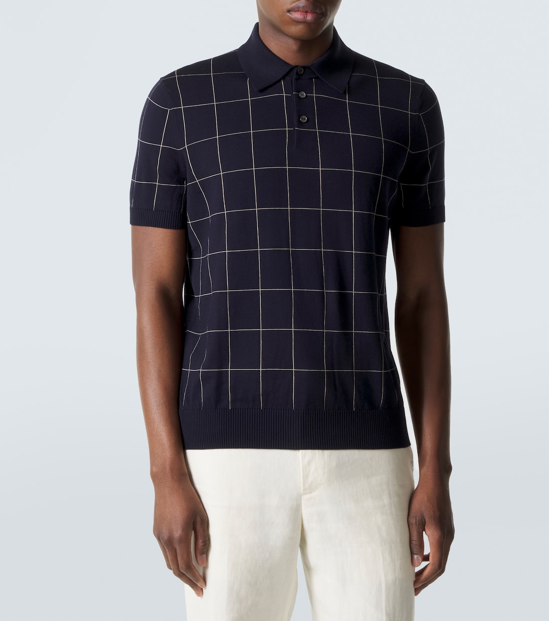 Colorblocked cotton and silk sweater | Dunhill