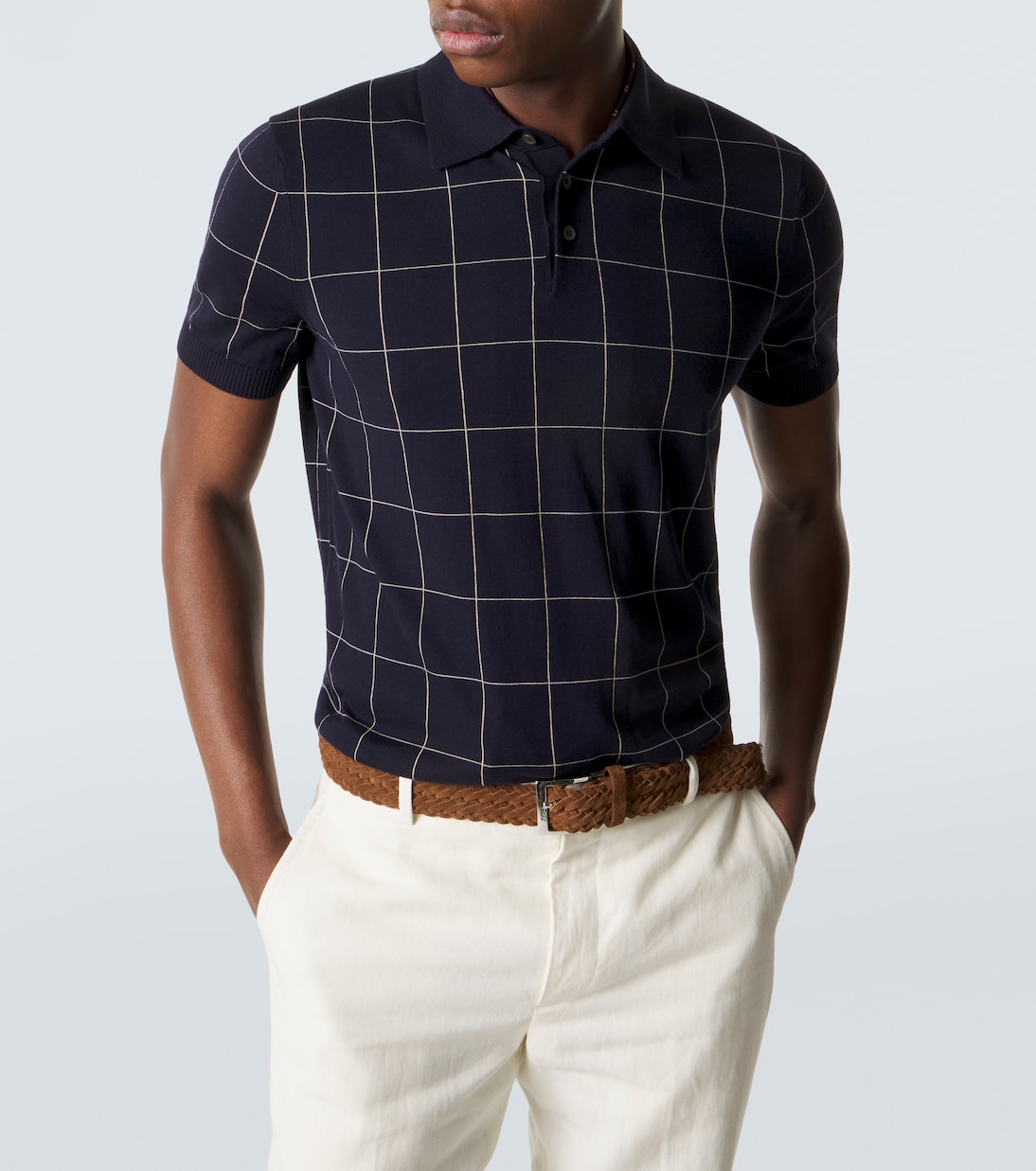 Colorblocked cotton and silk sweater | Dunhill