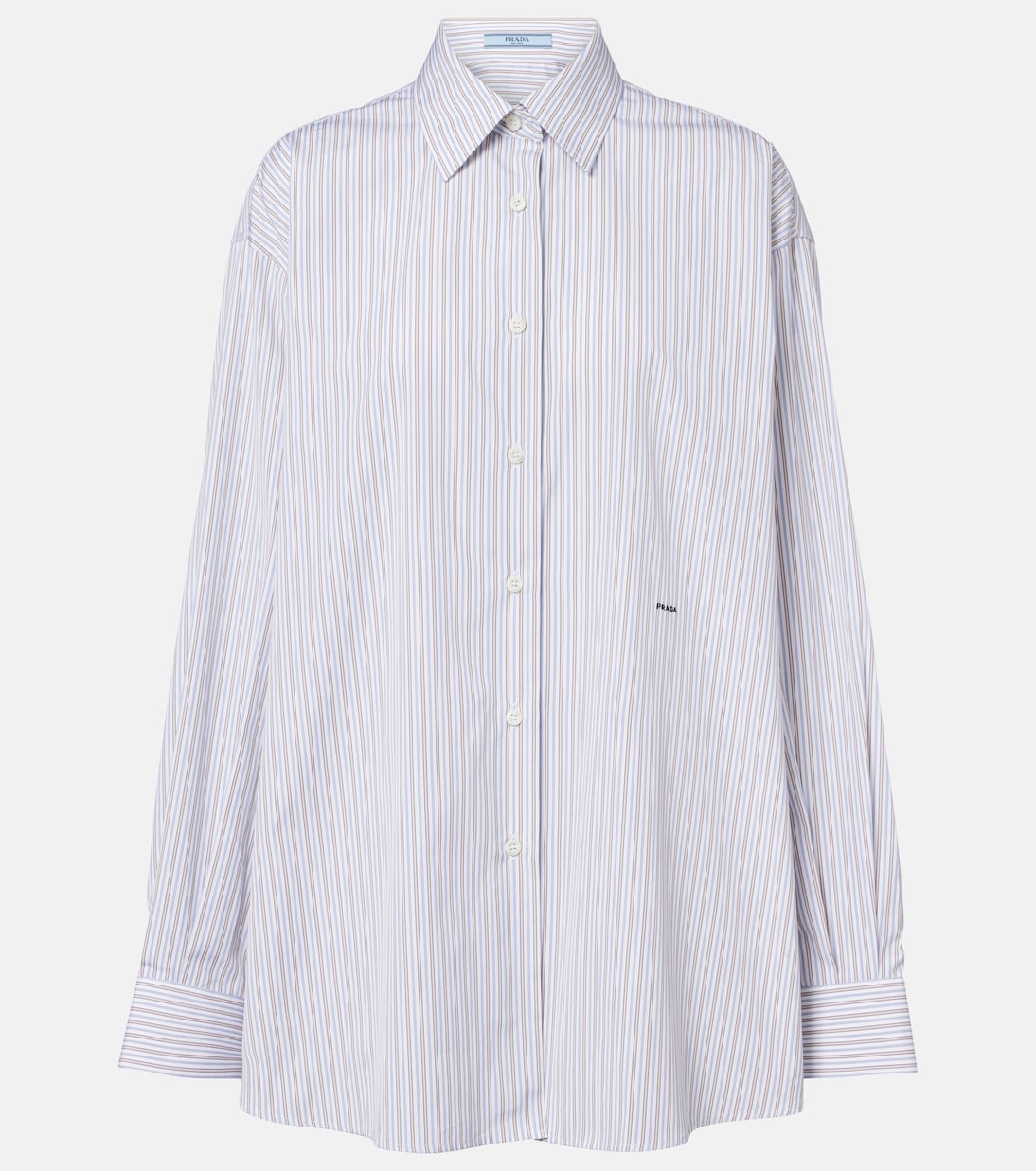 Chemise oversize en popeline de coton  | Prada