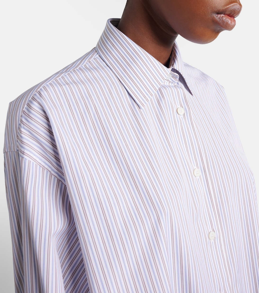 Chemise oversize en popeline de coton  | Prada