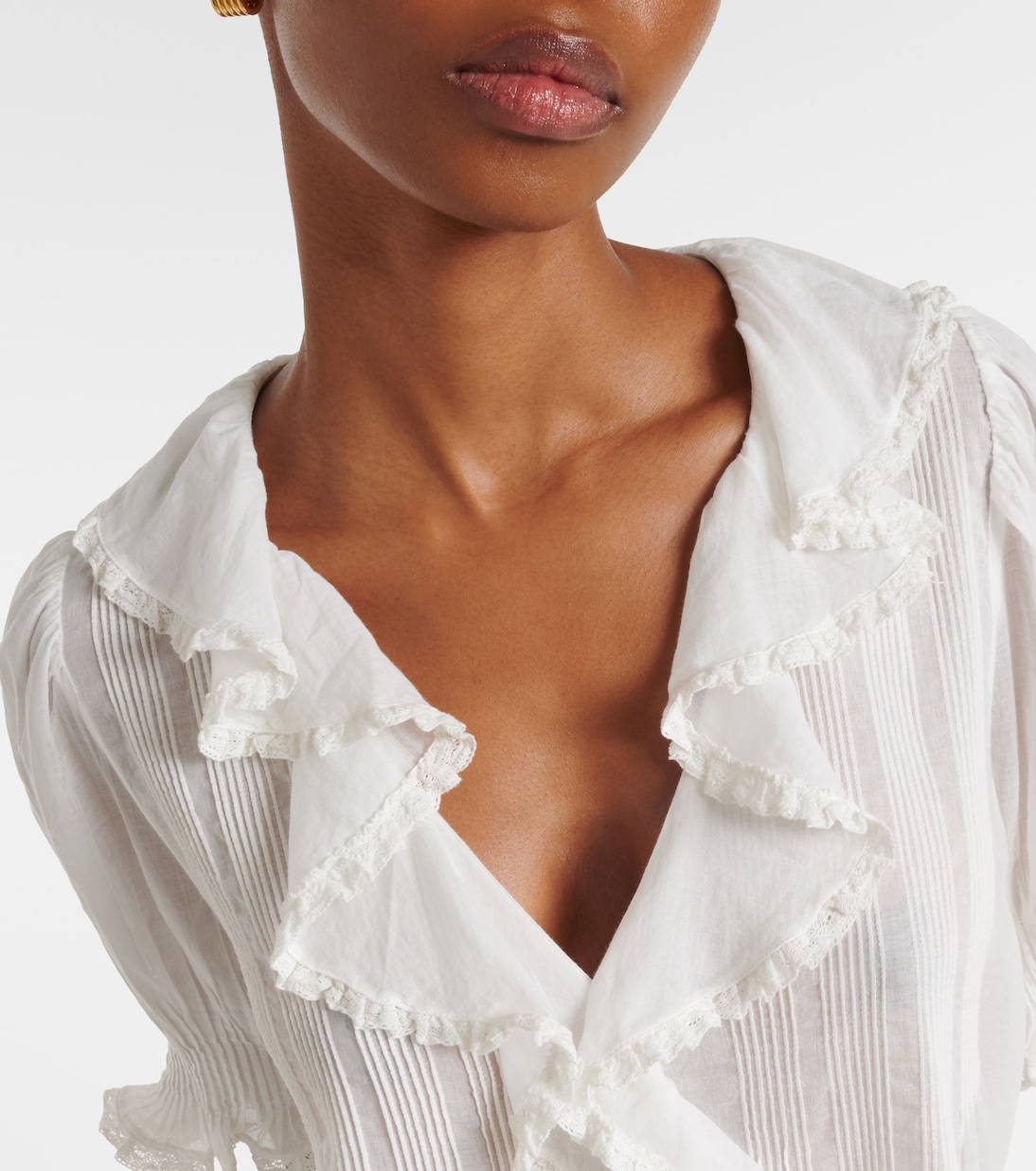Henri cotton voile top | Dôen