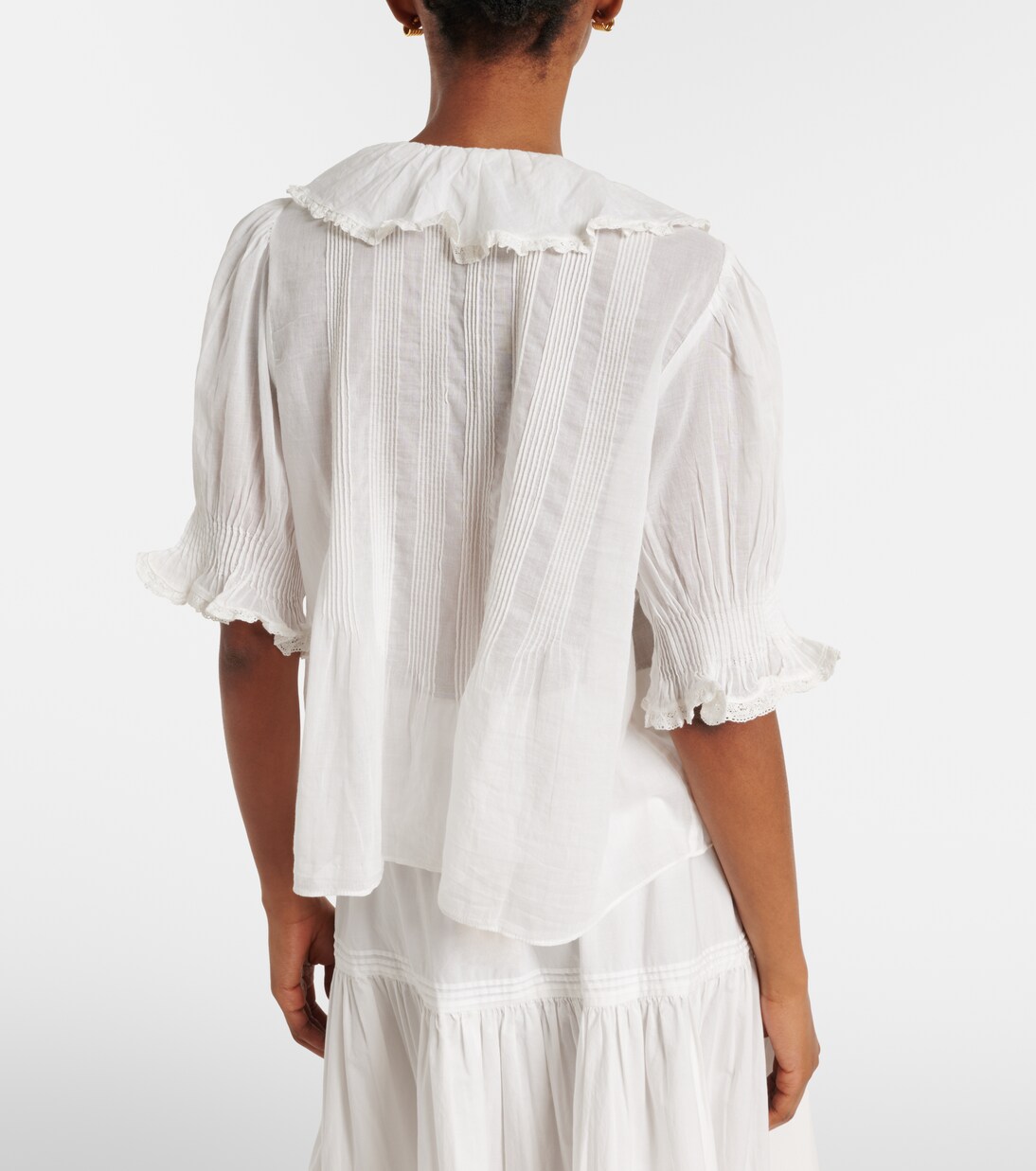 Henri cotton voile top | Dôen