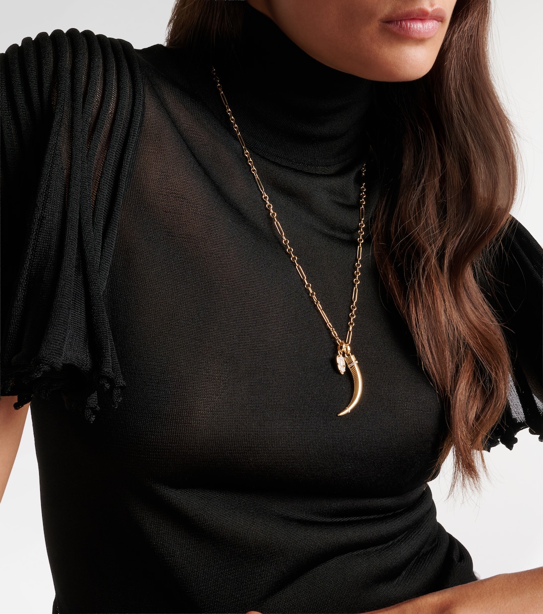 Halskette Protection & La Loba Claw aus 18kt Gelbgold | FoundRae
