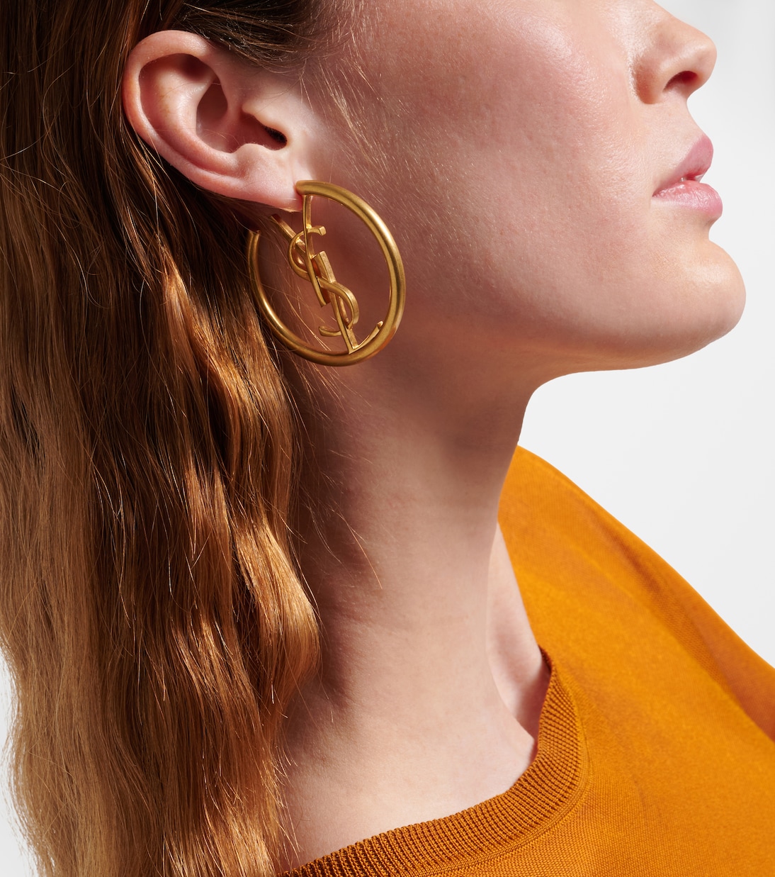 Cassandre hoop earrings | Saint Laurent