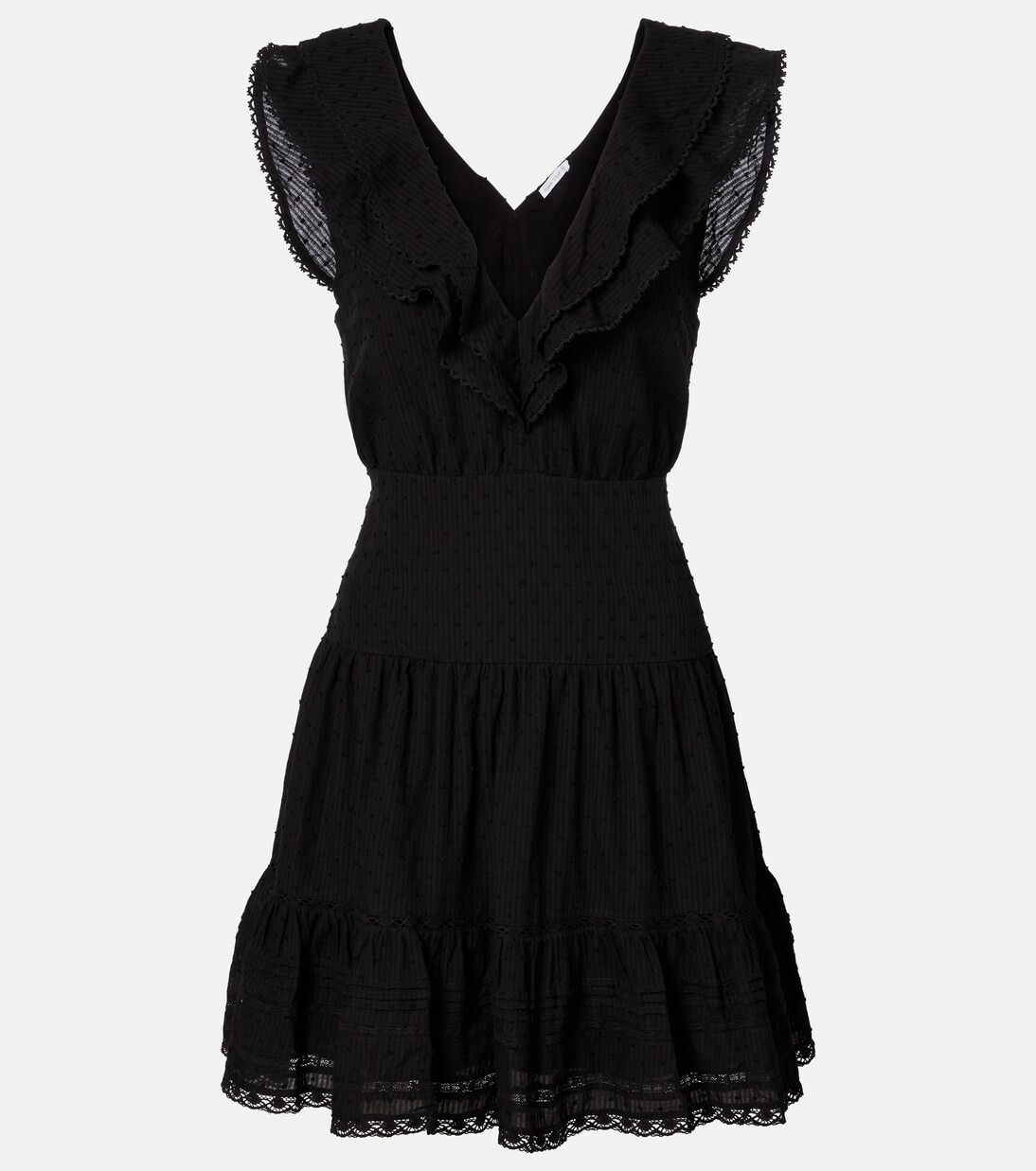 Della ruffled cotton minidress | Poupette St Barth