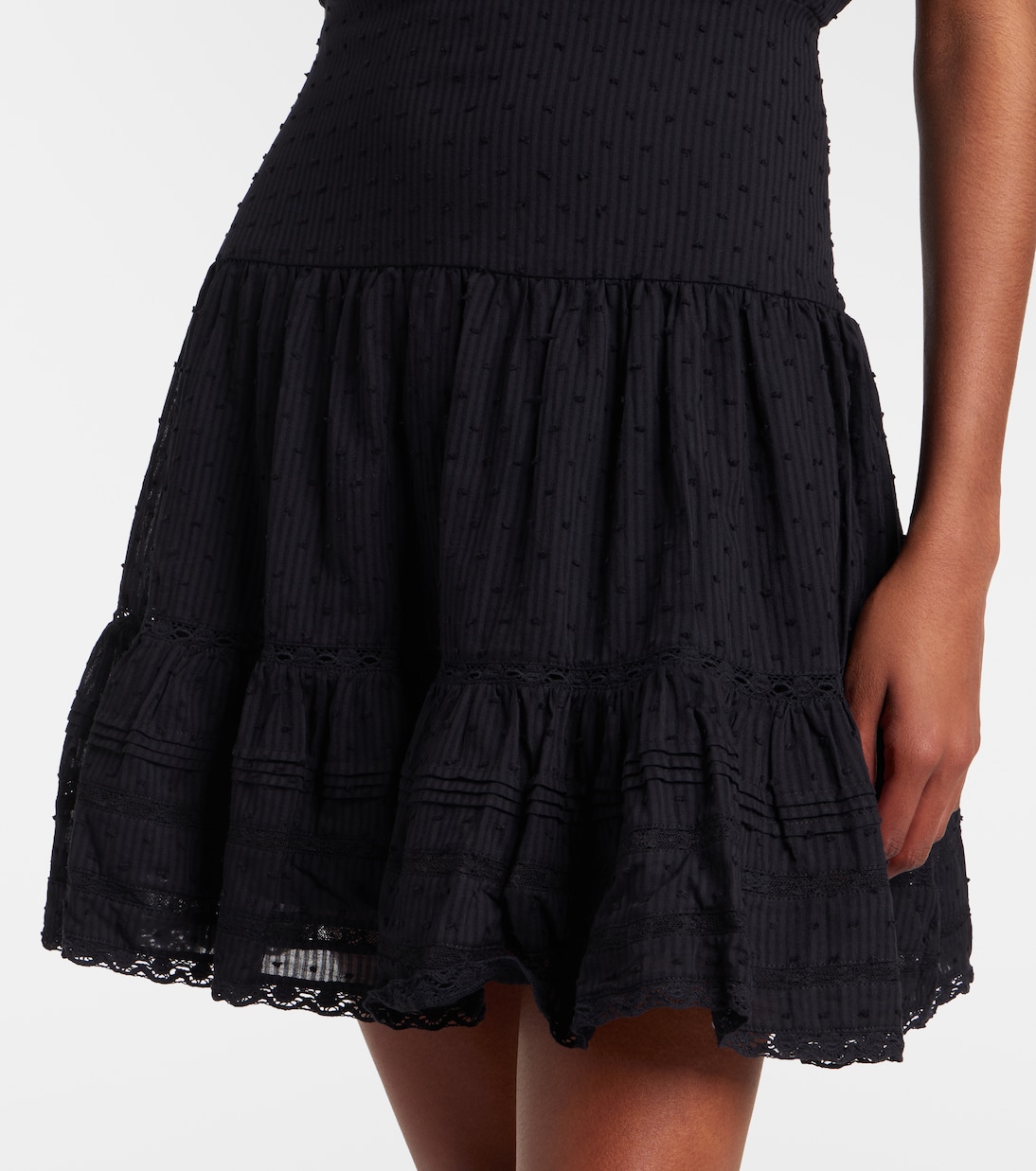 Della ruffled cotton minidress | Poupette St Barth