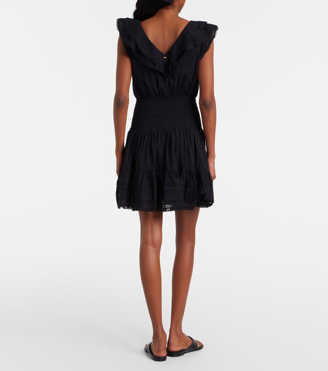 Della ruffled cotton minidress | Poupette St Barth