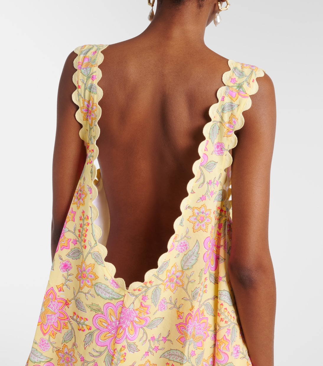 Abito corto in cotone floreale | Juliet Dunn