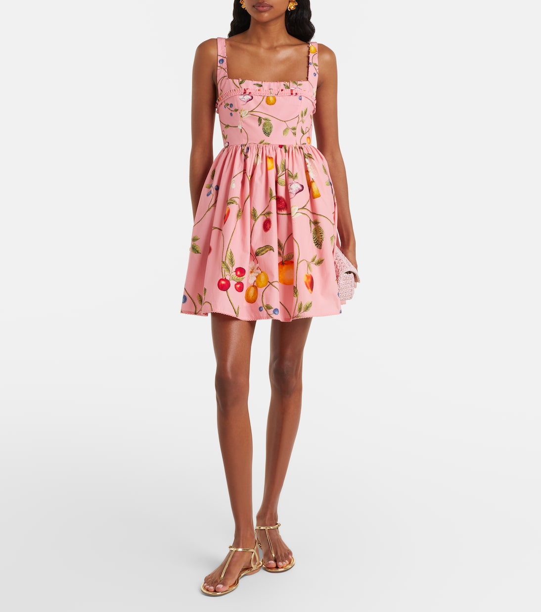 Barbara Mini printed cotton minidress | Agua by Agua Bendita