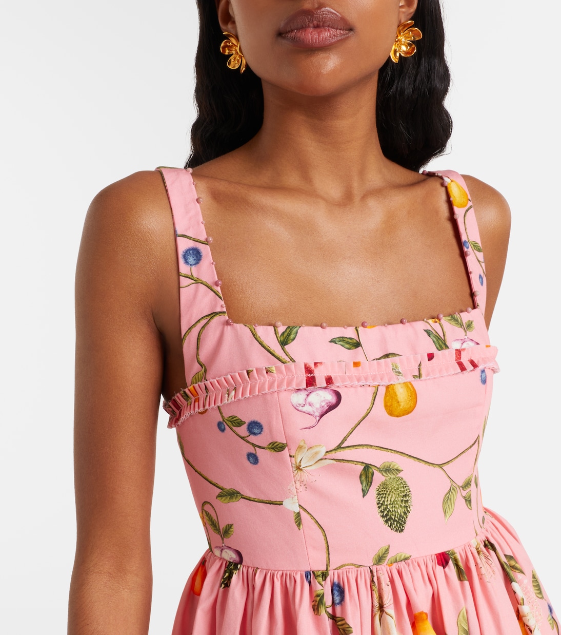 Barbara Mini printed cotton minidress | Agua by Agua Bendita