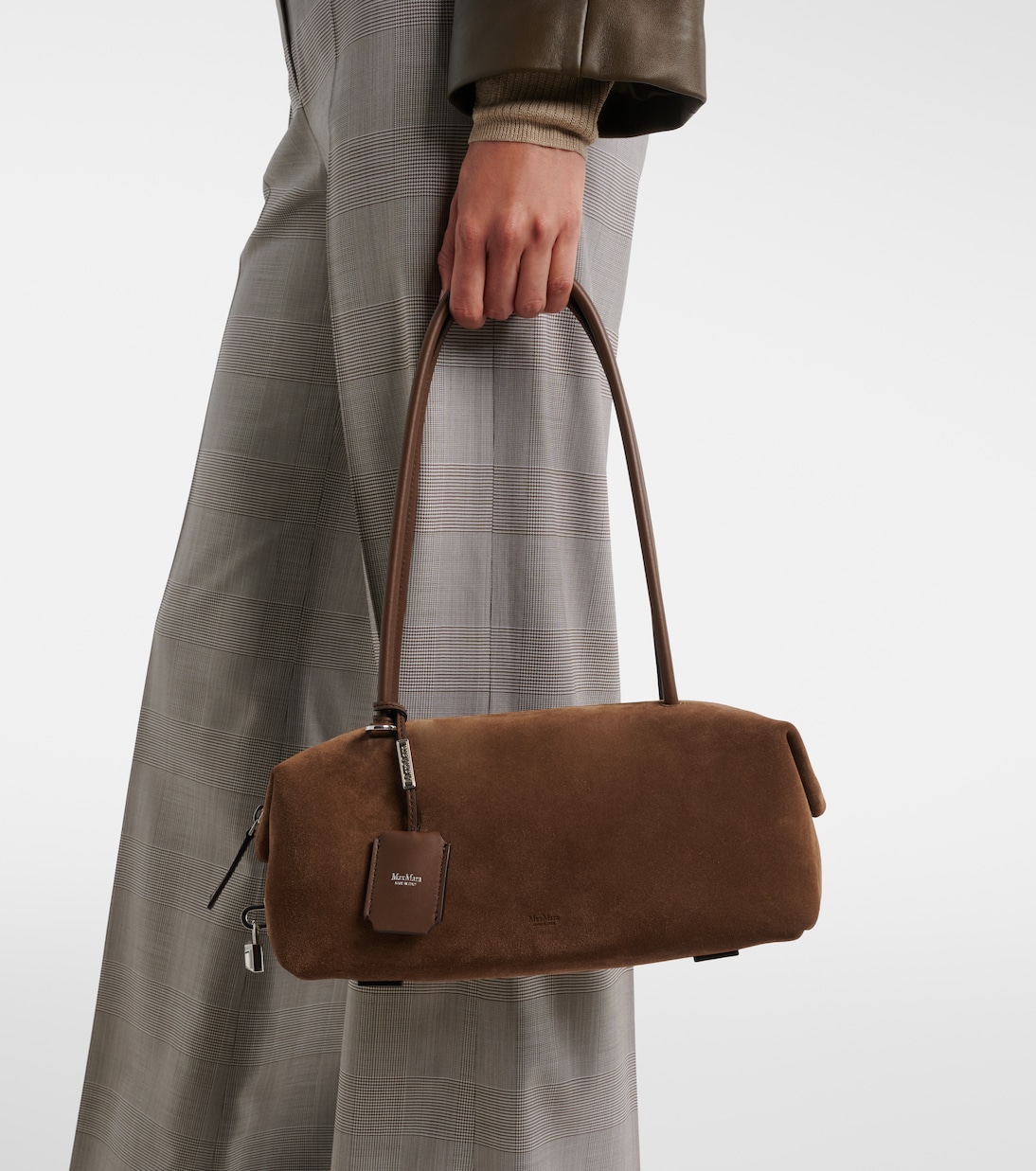Medium suede shoulder bag | Max Mara