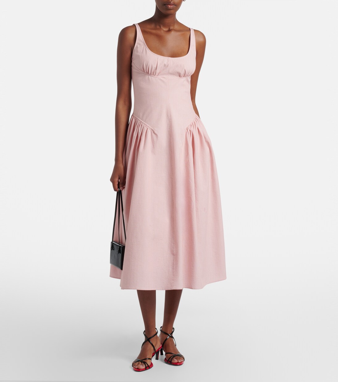 Solira seersucker midi dress | Proenza Schouler