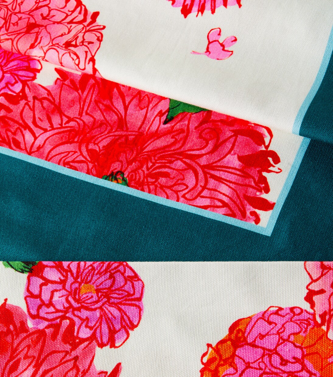 Bright Blooms Large cotton tablecloth | La DoubleJ