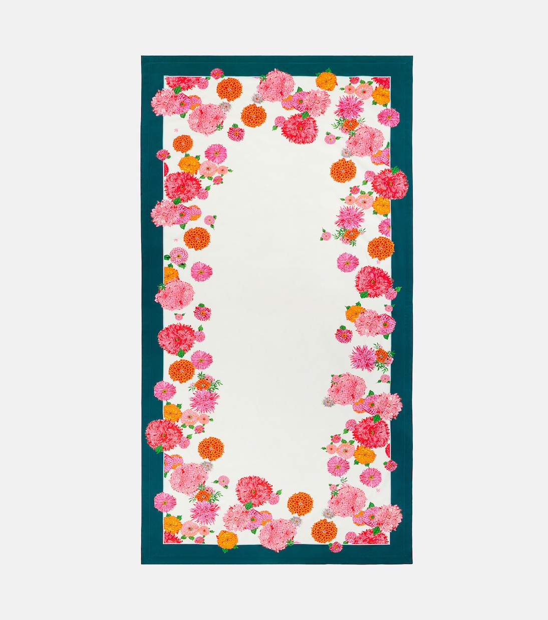 Bright Blooms Large cotton tablecloth | La DoubleJ