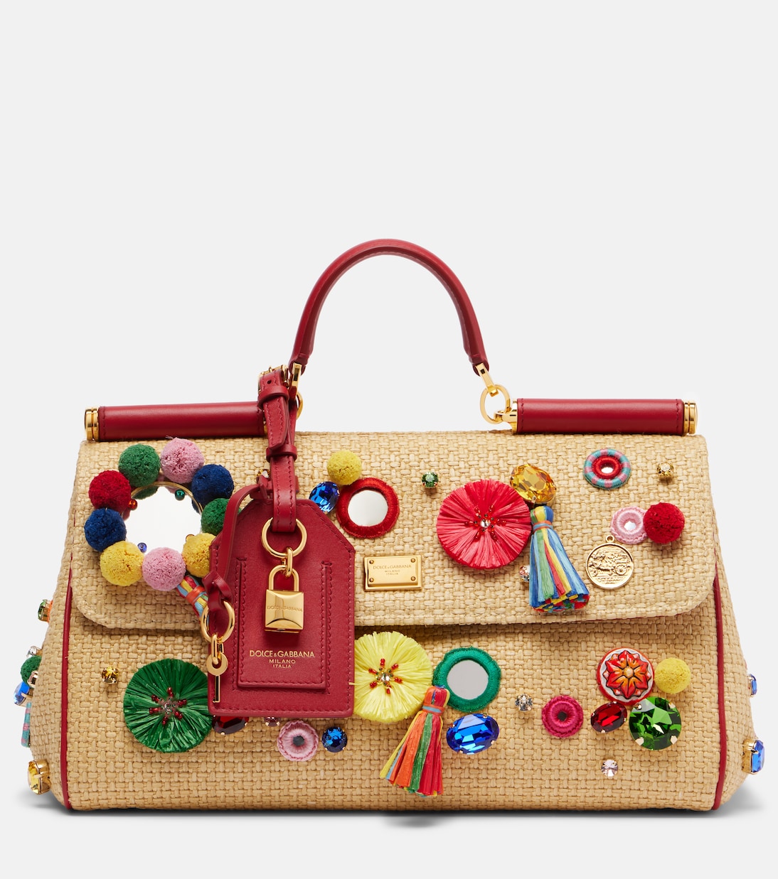 Sicily Medium embellished top-handle bag | Dolce&Gabbana