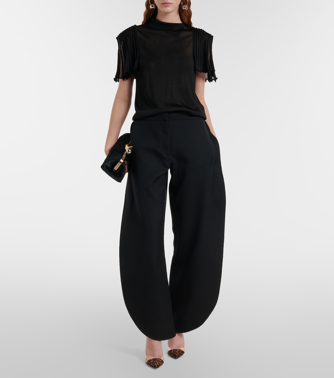 Plexi leopard-print suede and TPU pumps | Gianvito Rossi