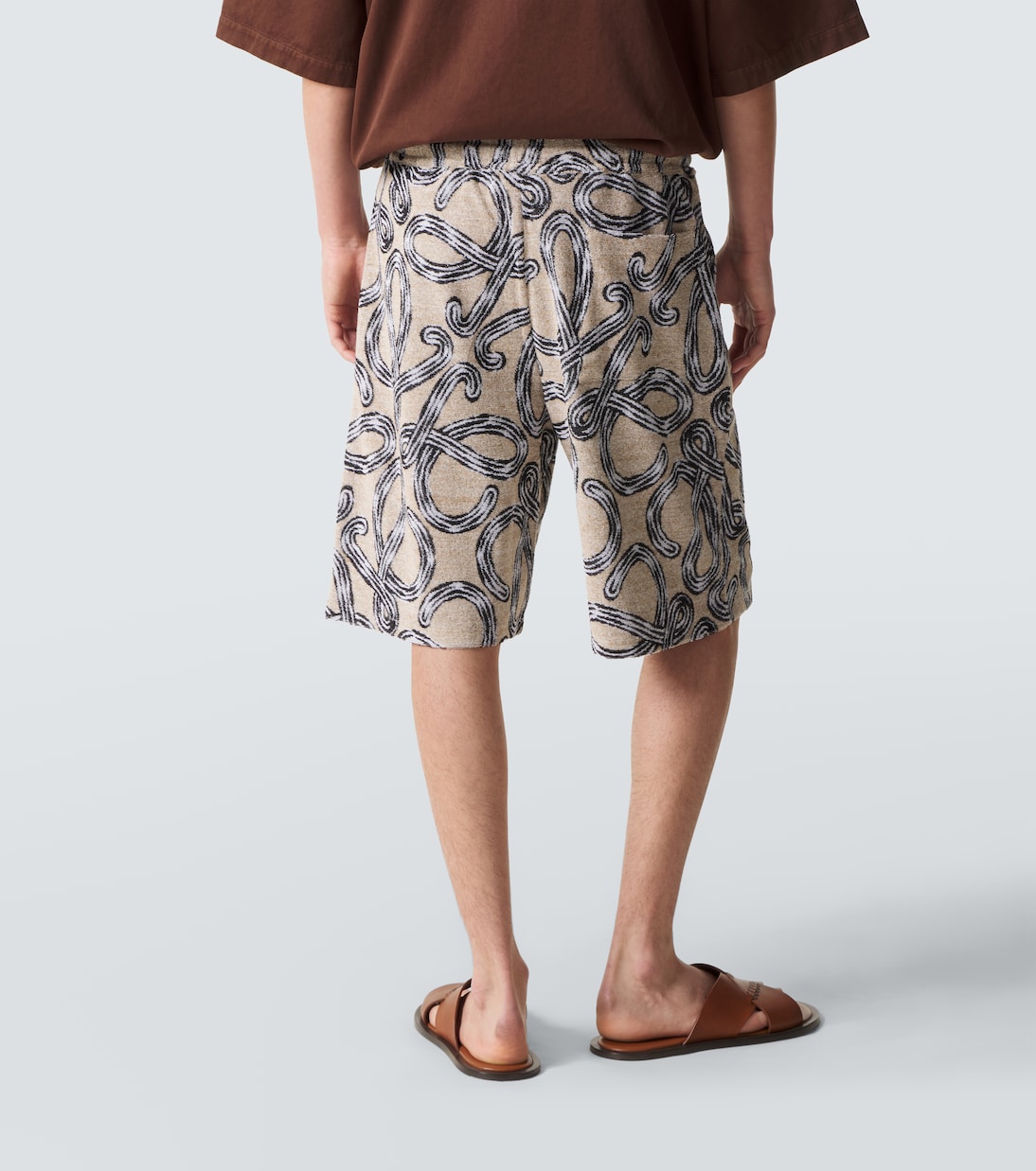 Paula's Ibiza cotton-blend terry Bermuda shorts | Loewe