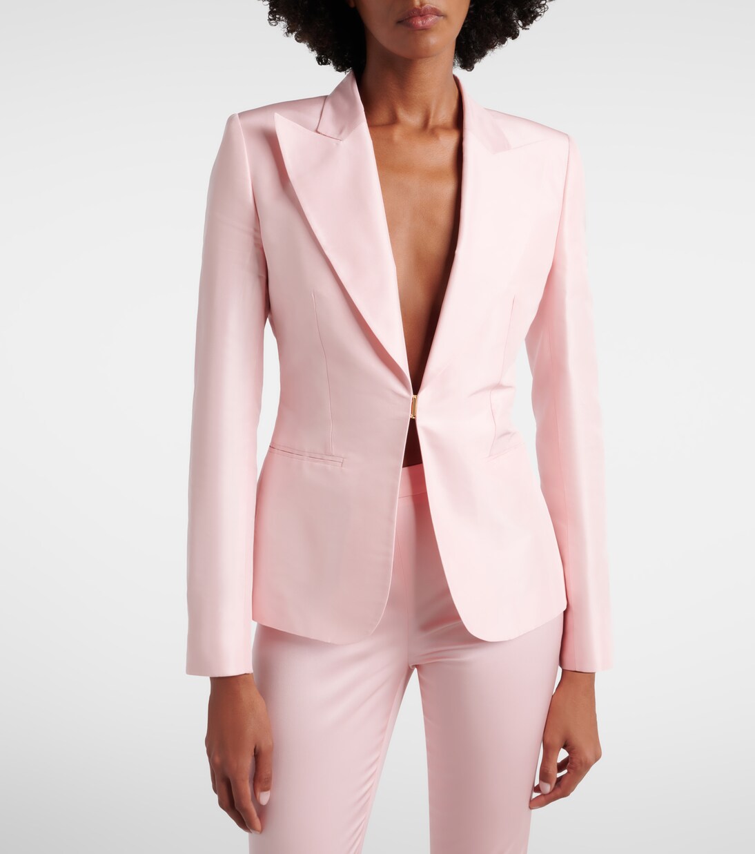 Blazer de faya de seda | Gucci