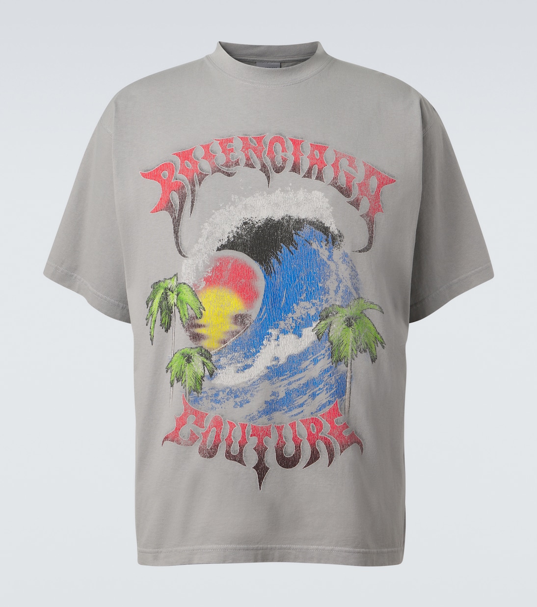 Printed cotton jersey T-shirt | Balenciaga
