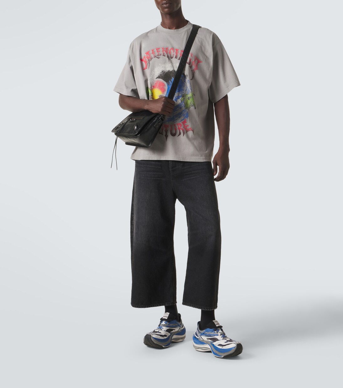 Printed cotton jersey T-shirt | Balenciaga