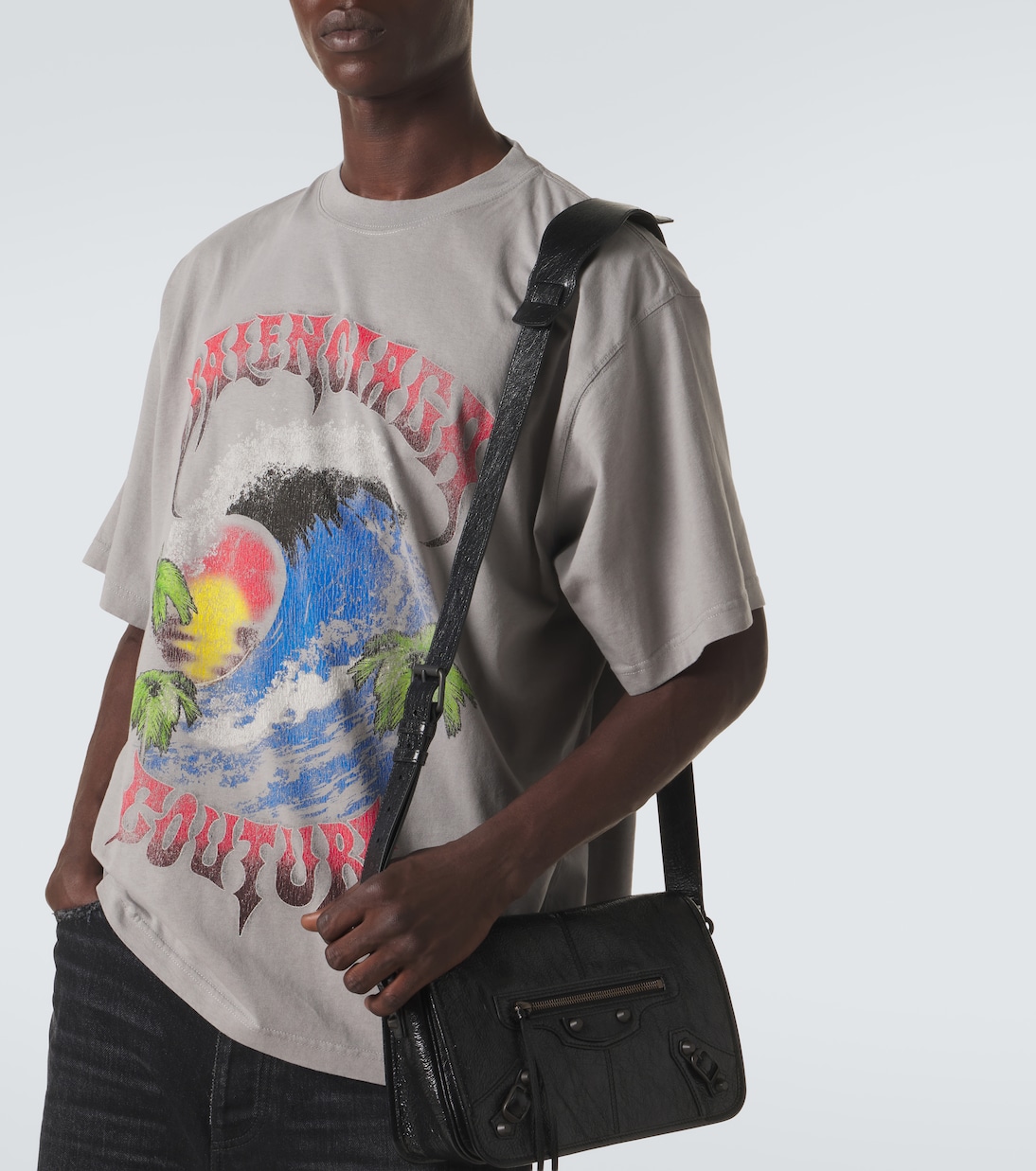 Printed cotton jersey T-shirt | Balenciaga