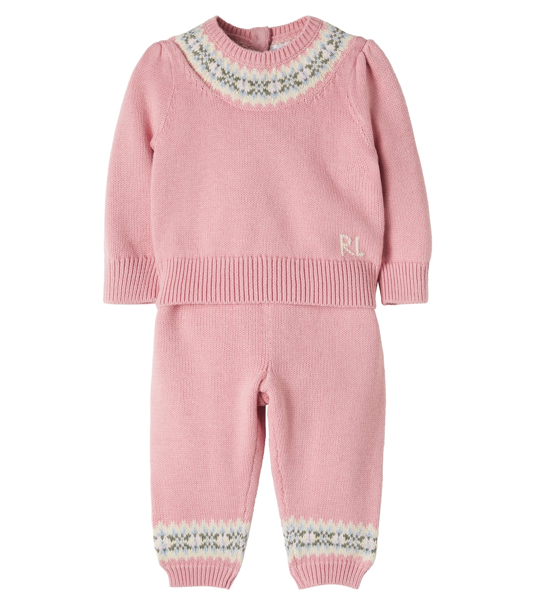 유아 - Fair Isle 코튼 스웨터 & 팬츠 세트 | Polo Ralph Lauren Kids