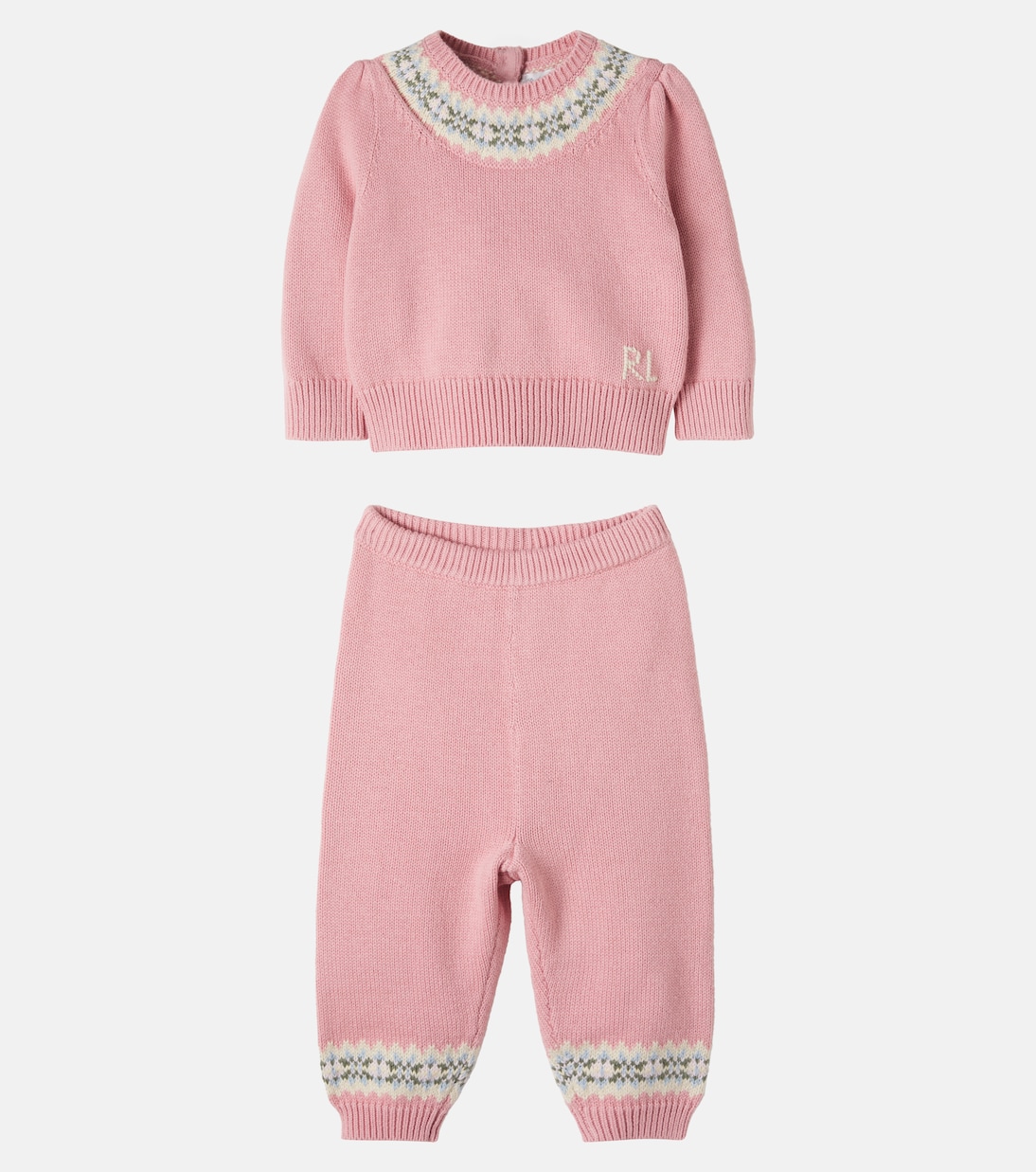 유아 - Fair Isle 코튼 스웨터 & 팬츠 세트 | Polo Ralph Lauren Kids
