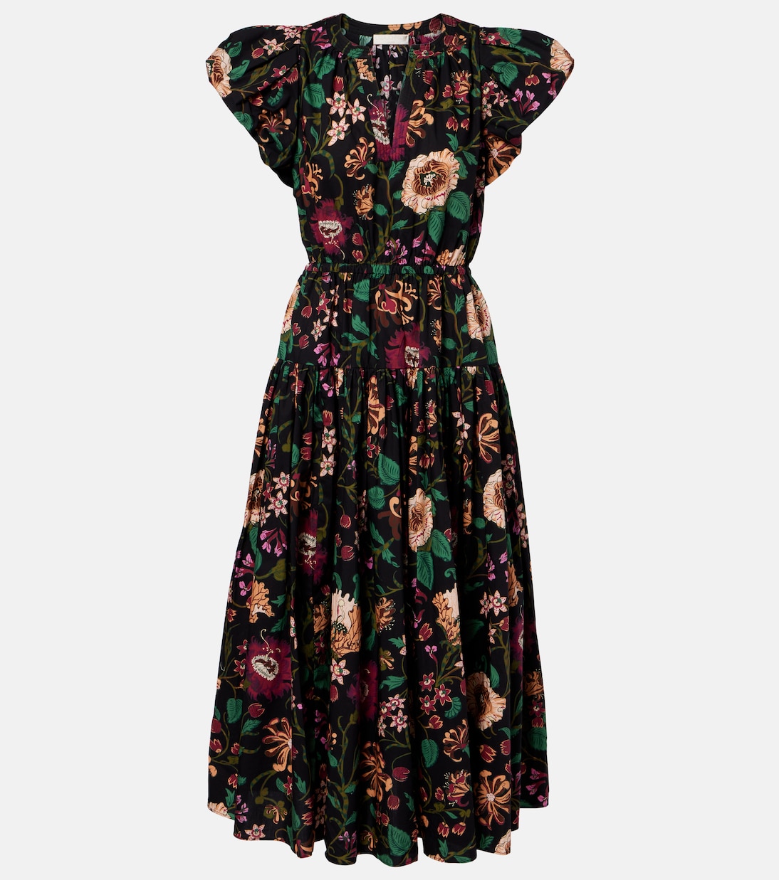 Vestido midi Marin de popelín de algodón | Ulla Johnson
