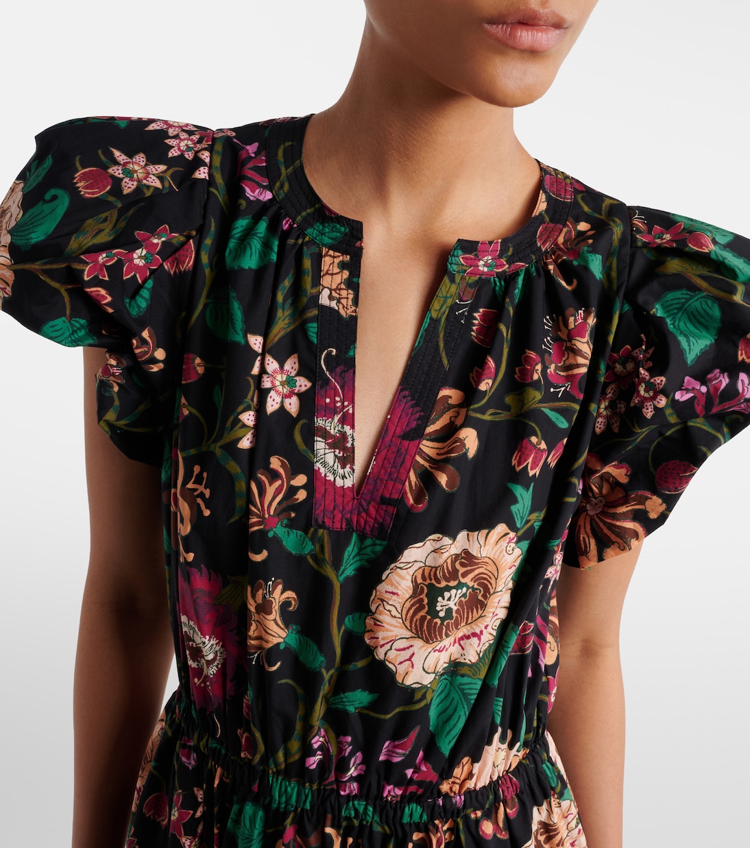 Vestido midi Marin de popelín de algodón | Ulla Johnson