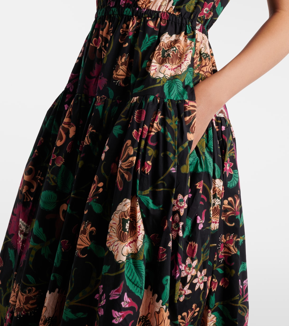 Vestido midi Marin de popelín de algodón | Ulla Johnson