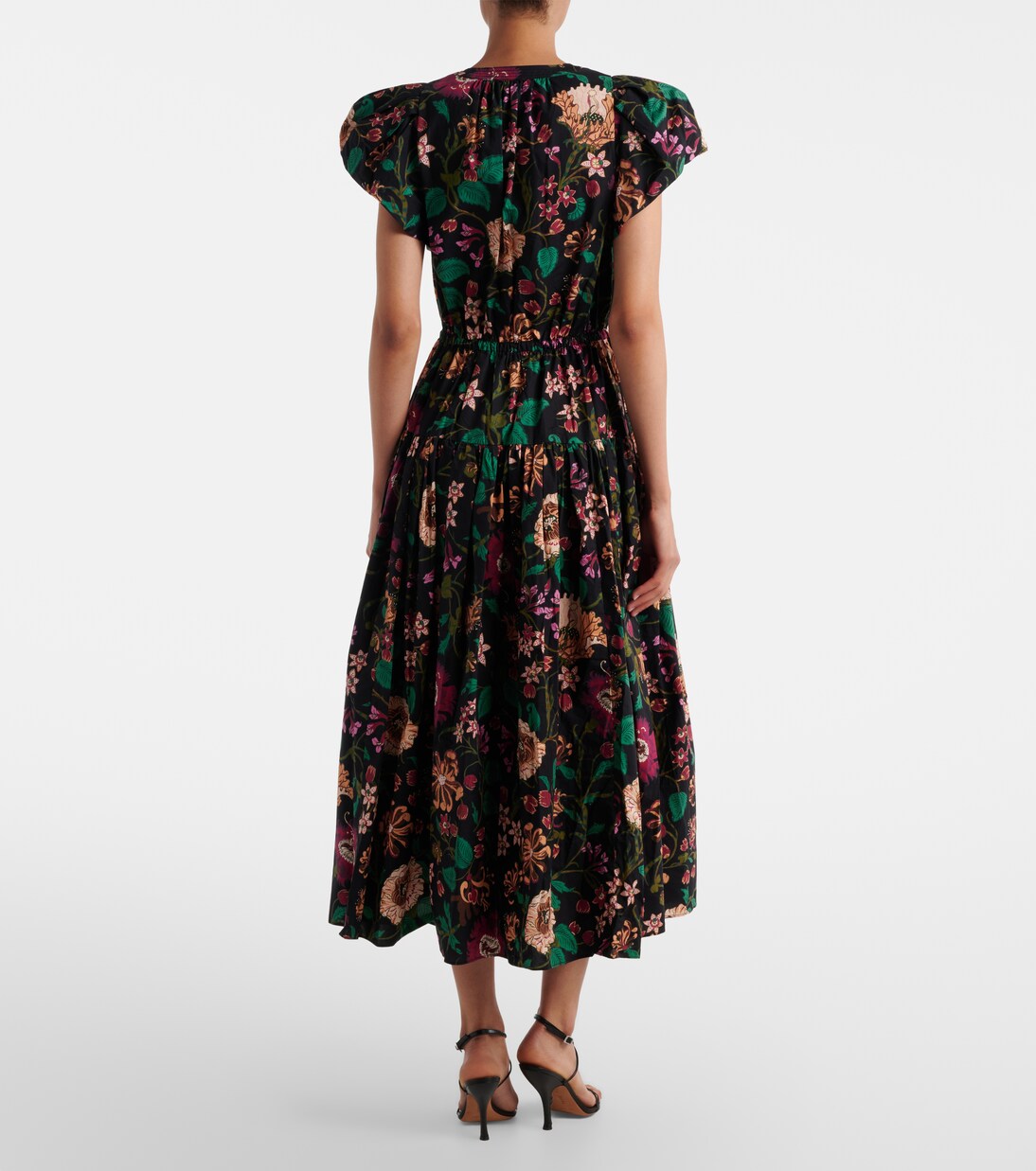 Vestido midi Marin de popelín de algodón | Ulla Johnson