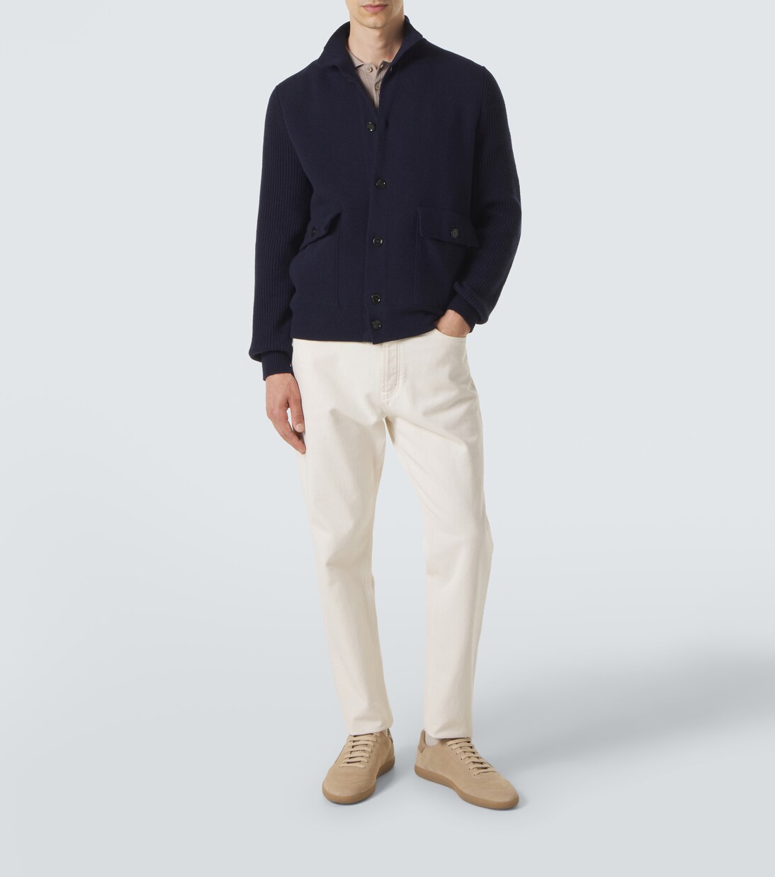 Knitted wool-blend jacket | Lardini