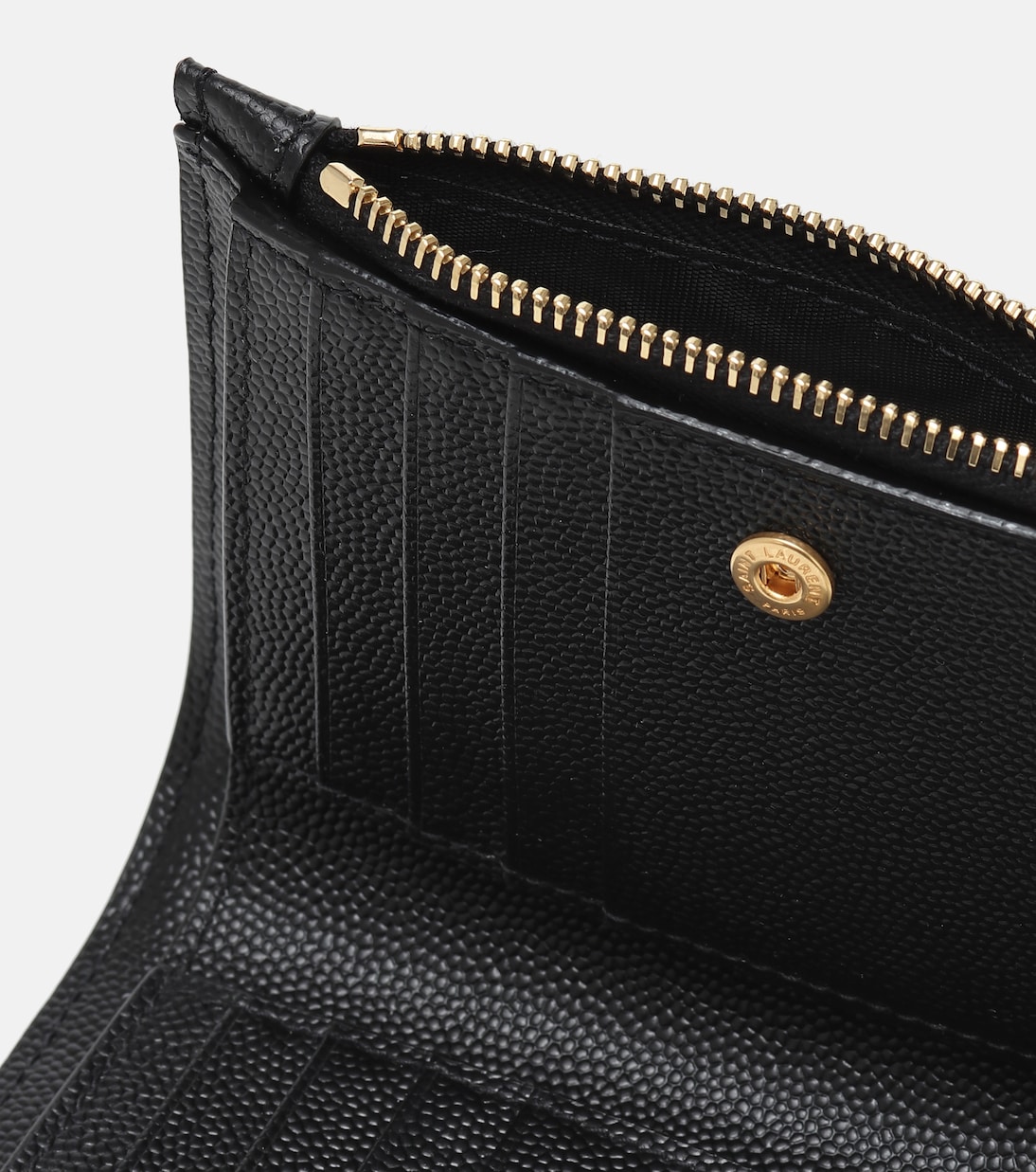 Monogram zipped leather wallet | Saint Laurent