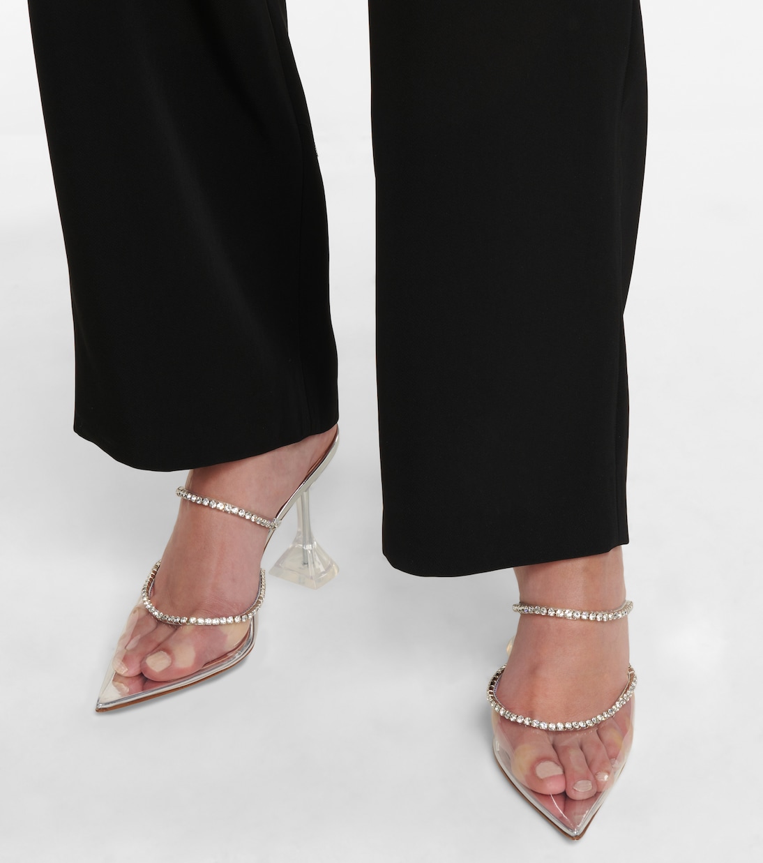 Gilda embellished PVC mules | Amina Muaddi