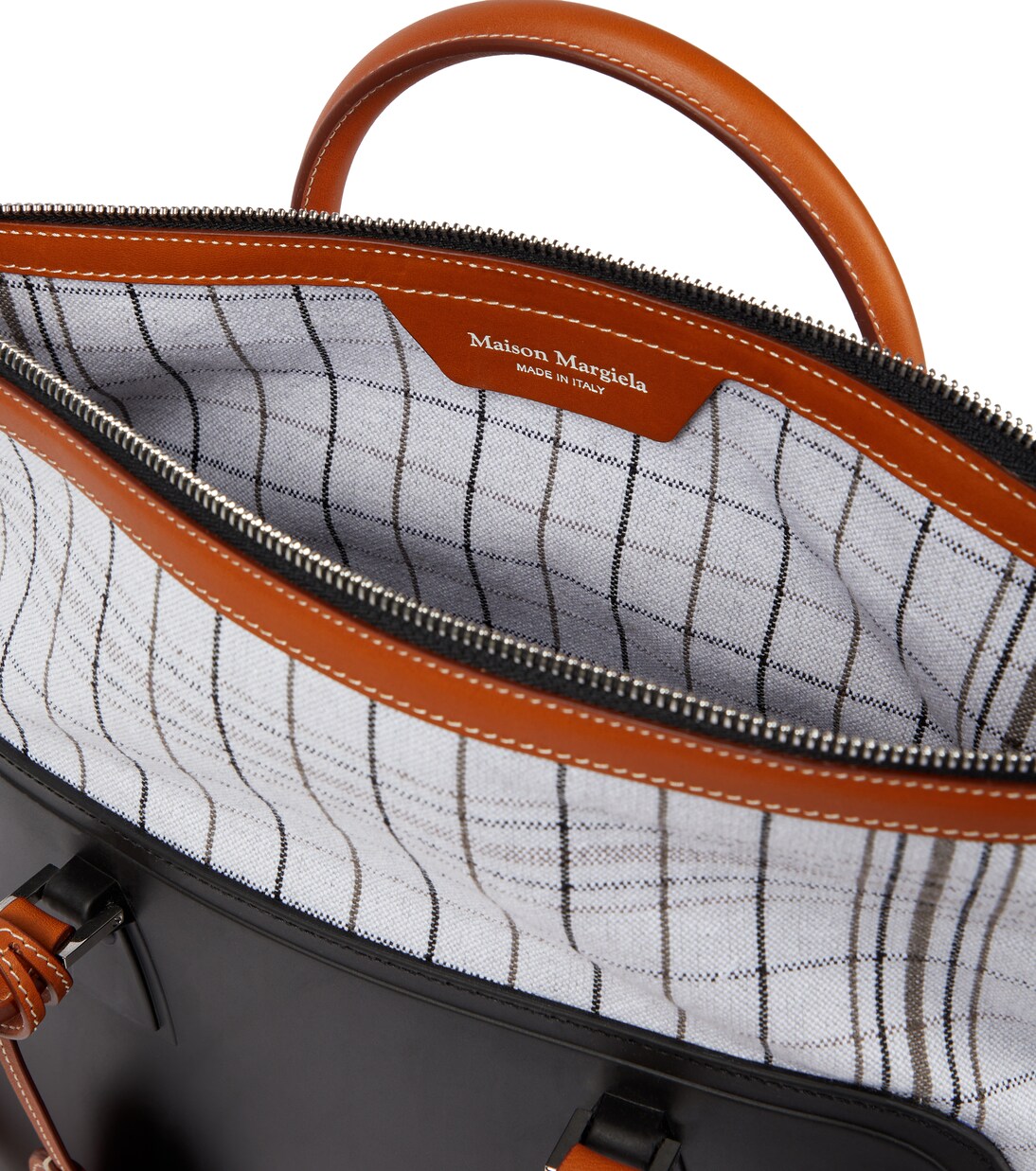 5AC leather-trimmed rubber tote | Maison Margiela