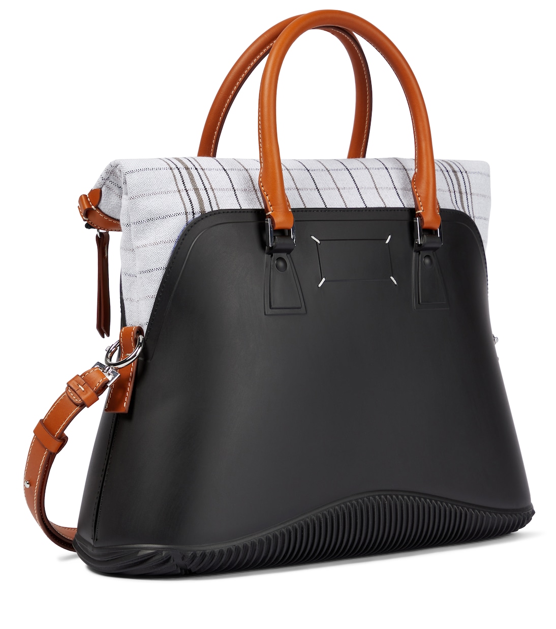 5AC leather-trimmed rubber tote | Maison Margiela