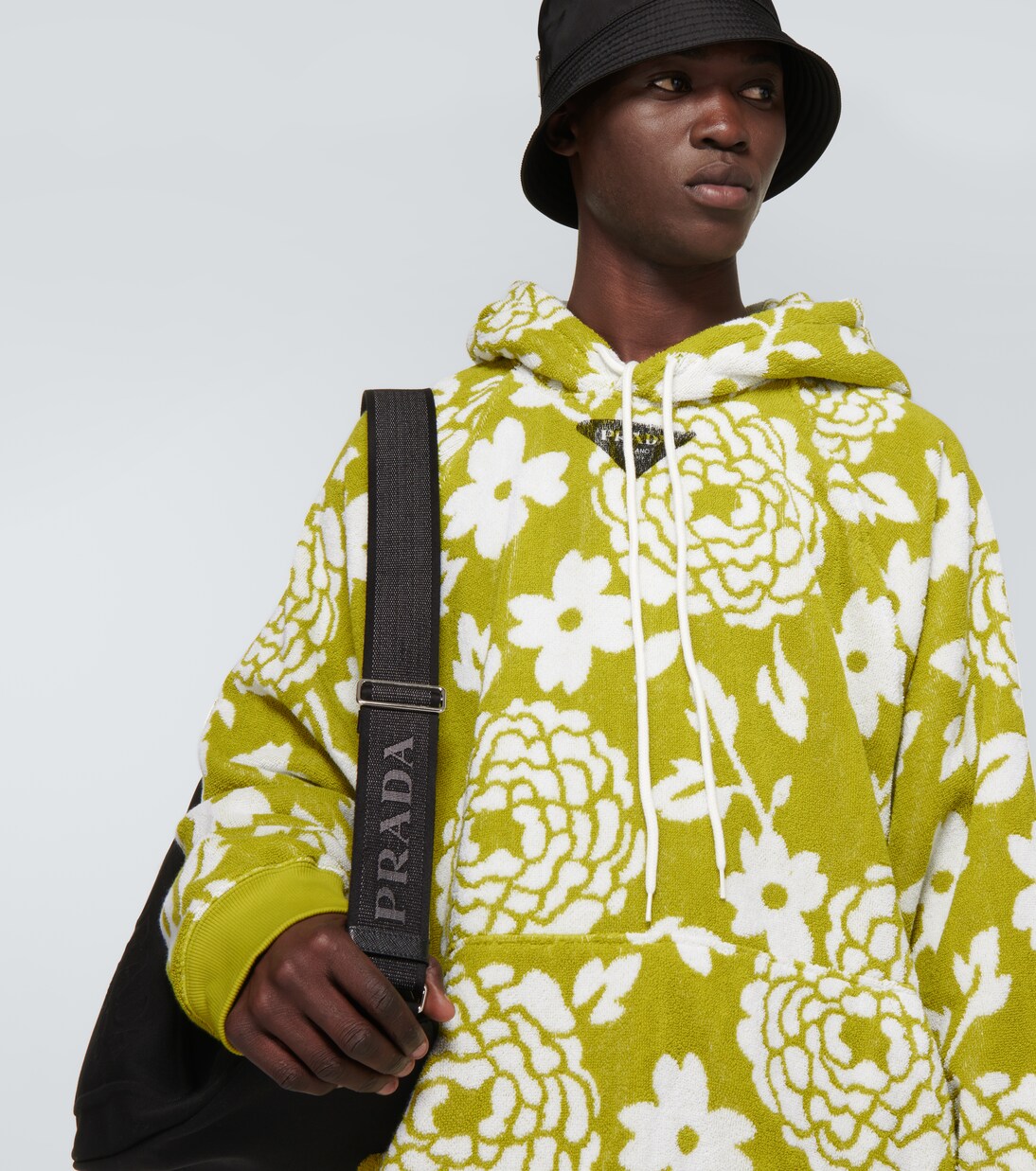 Hoodie aus Baumwollfrottee | Prada