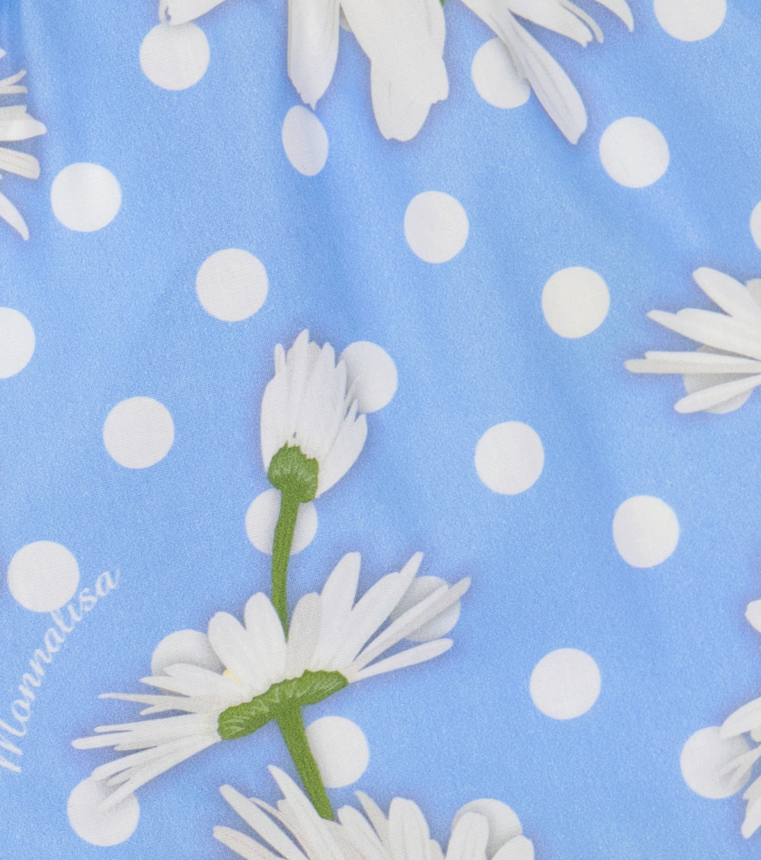 Floral polka-dot poplin shorts | Monnalisa