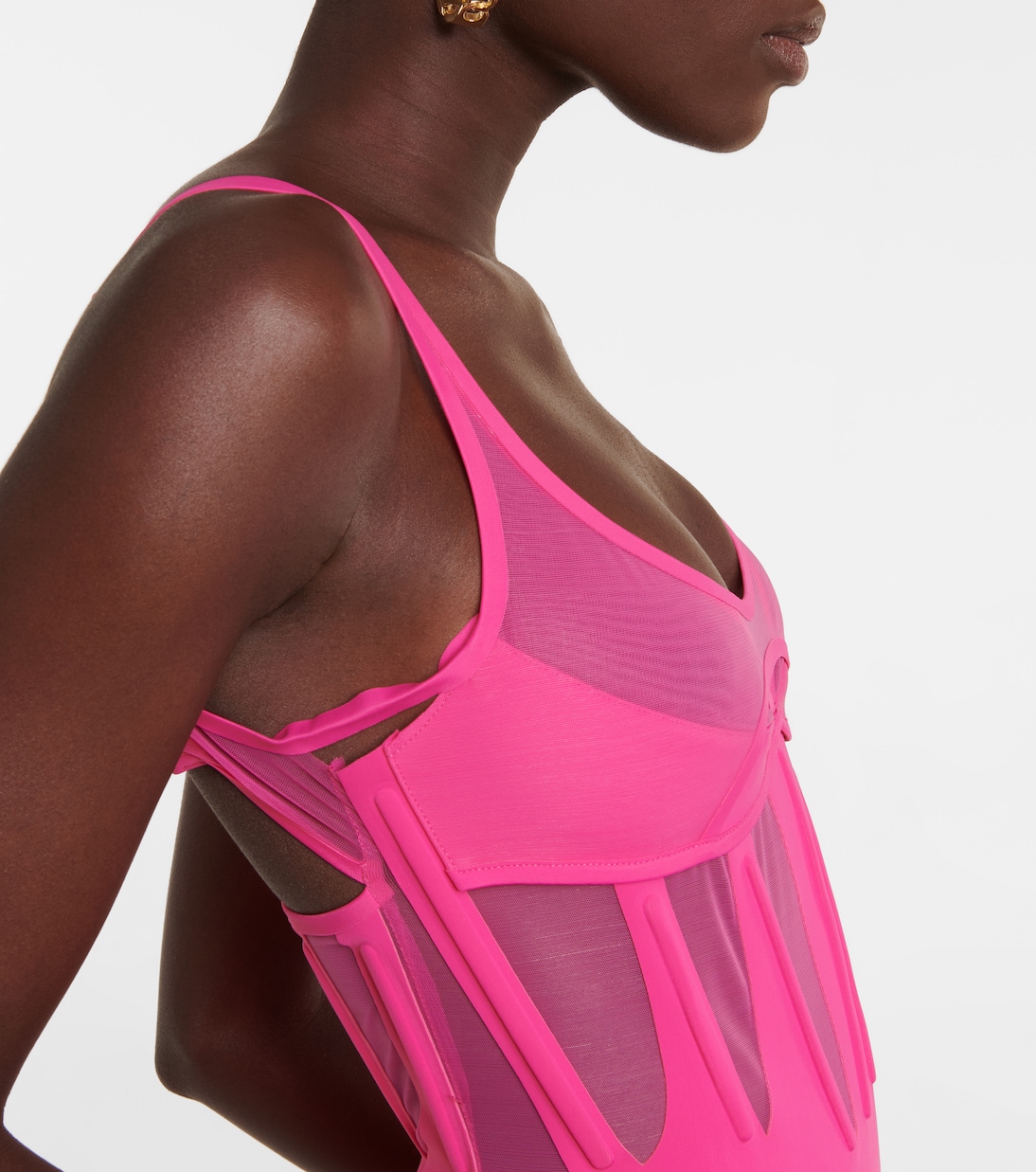 Paneled bustier minidress | Mugler