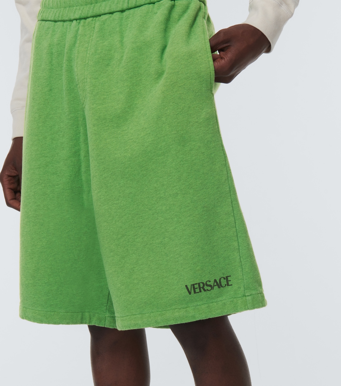 Cotton jersey shorts | Versace