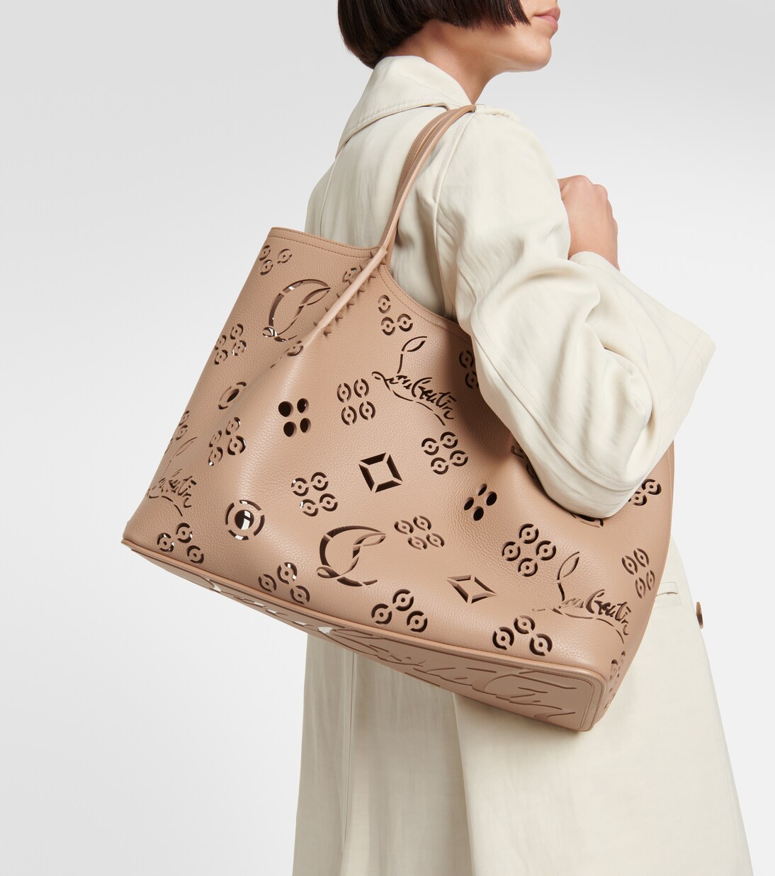 Cabarock 펀칭 디테일 토트 백 | Christian Louboutin