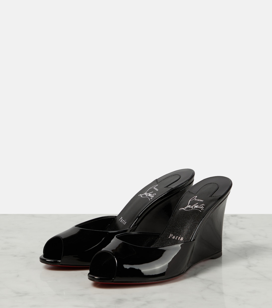 Me Dolly Zeppa patent leather sandals | Christian Louboutin
