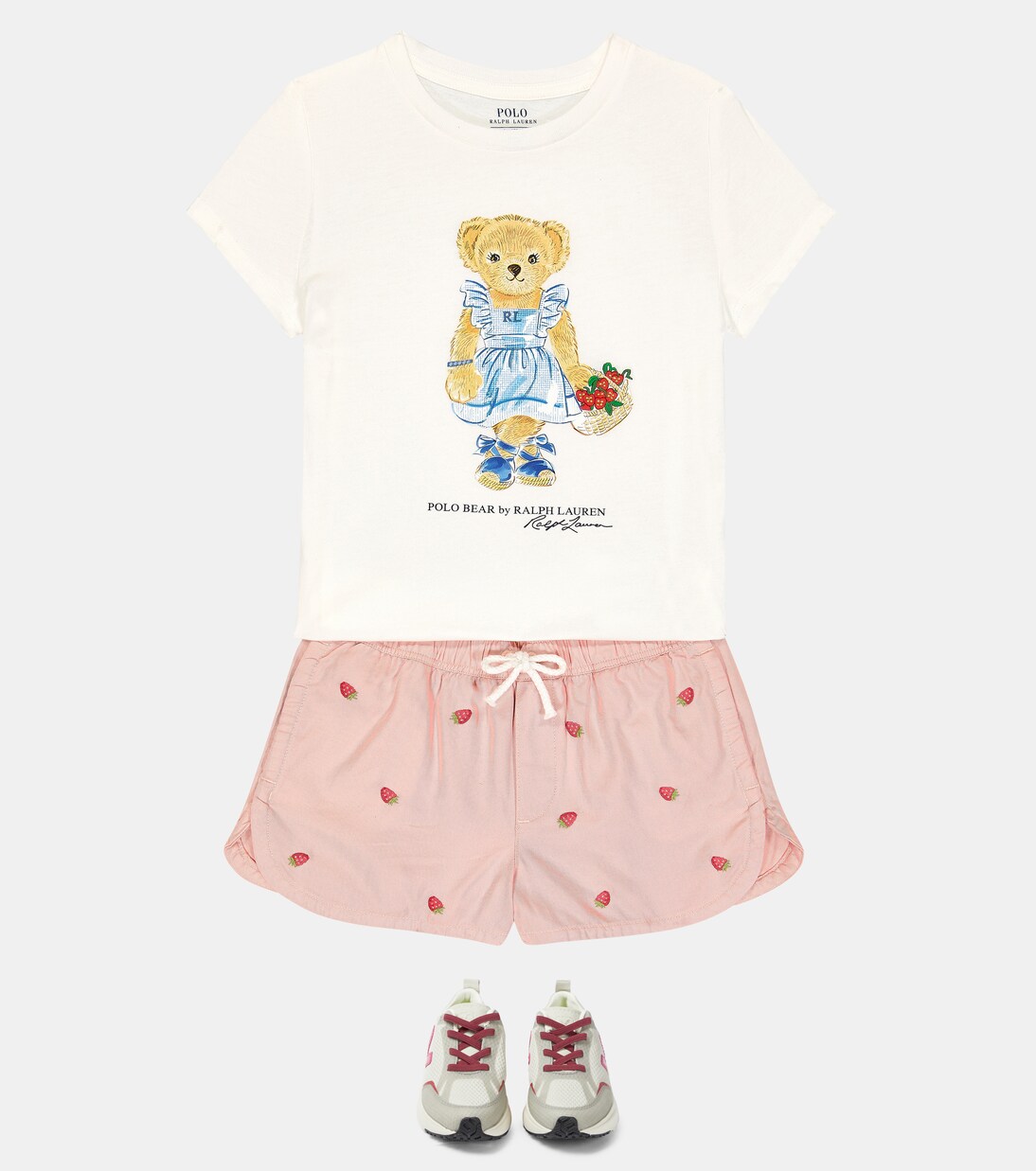 Embroidered cotton shorts | Polo Ralph Lauren Kids