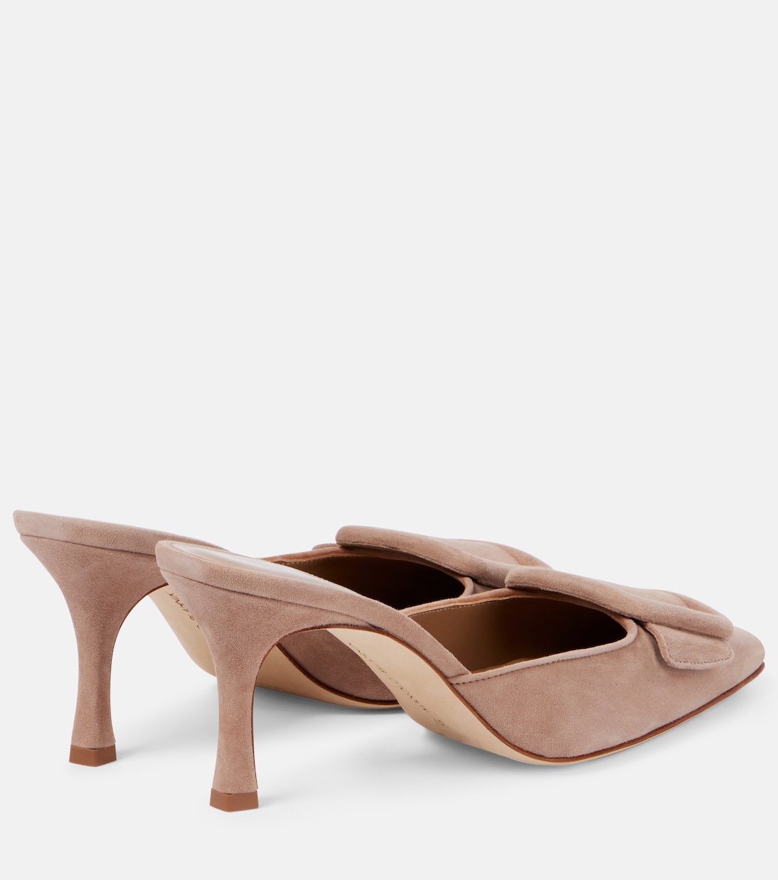 Mules Maysale 70 aus Veloursleder | Manolo Blahnik