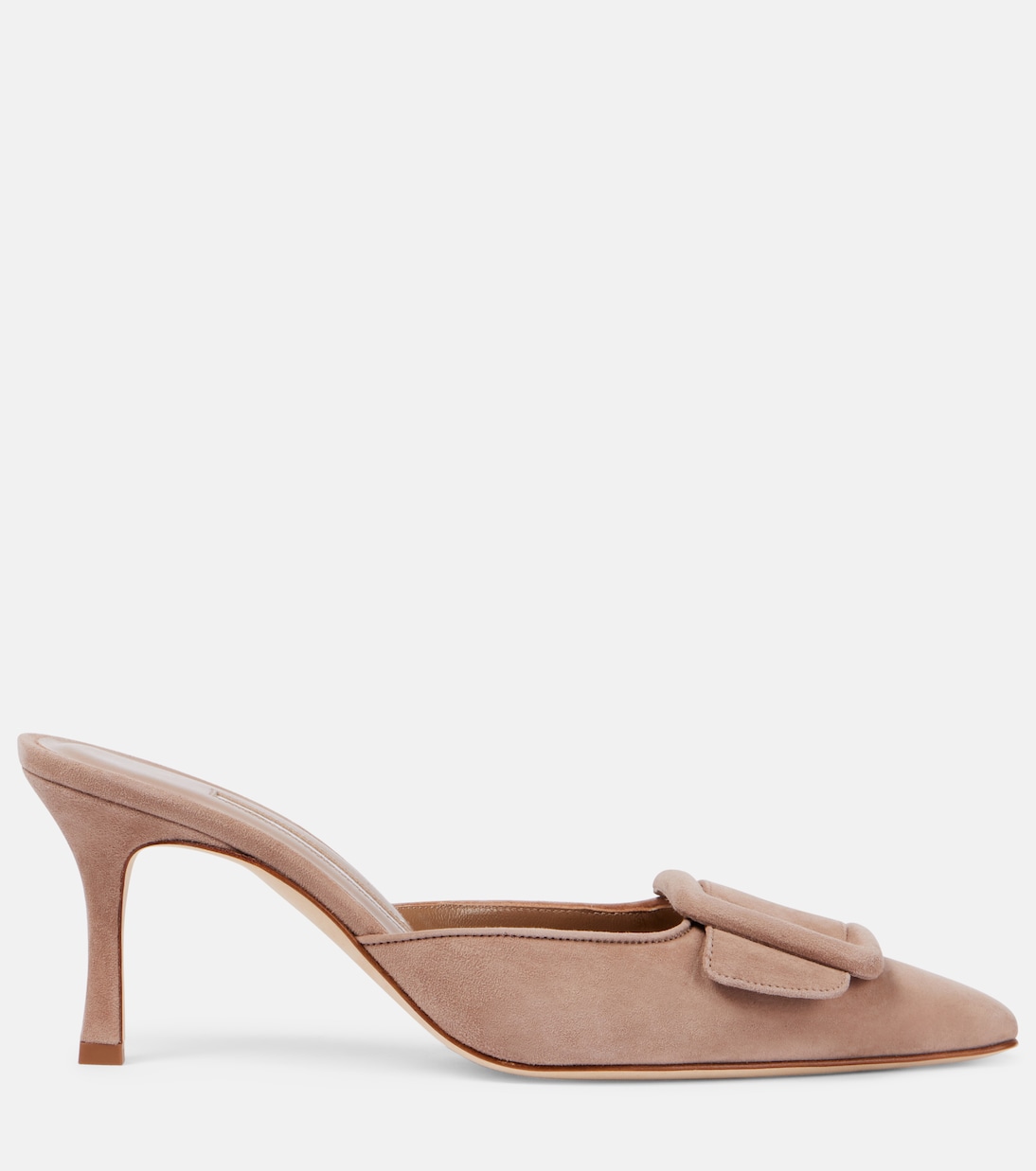 Mules Maysale 70 aus Veloursleder | Manolo Blahnik