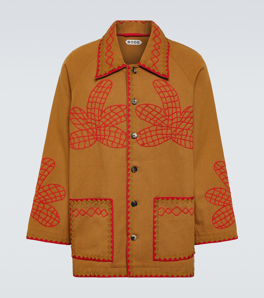Field Maple embroidered cotton coat | Bode