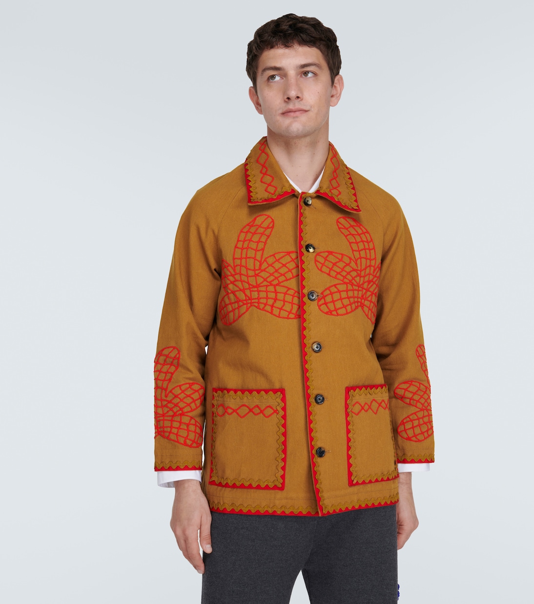 Field Maple embroidered cotton coat | Bode