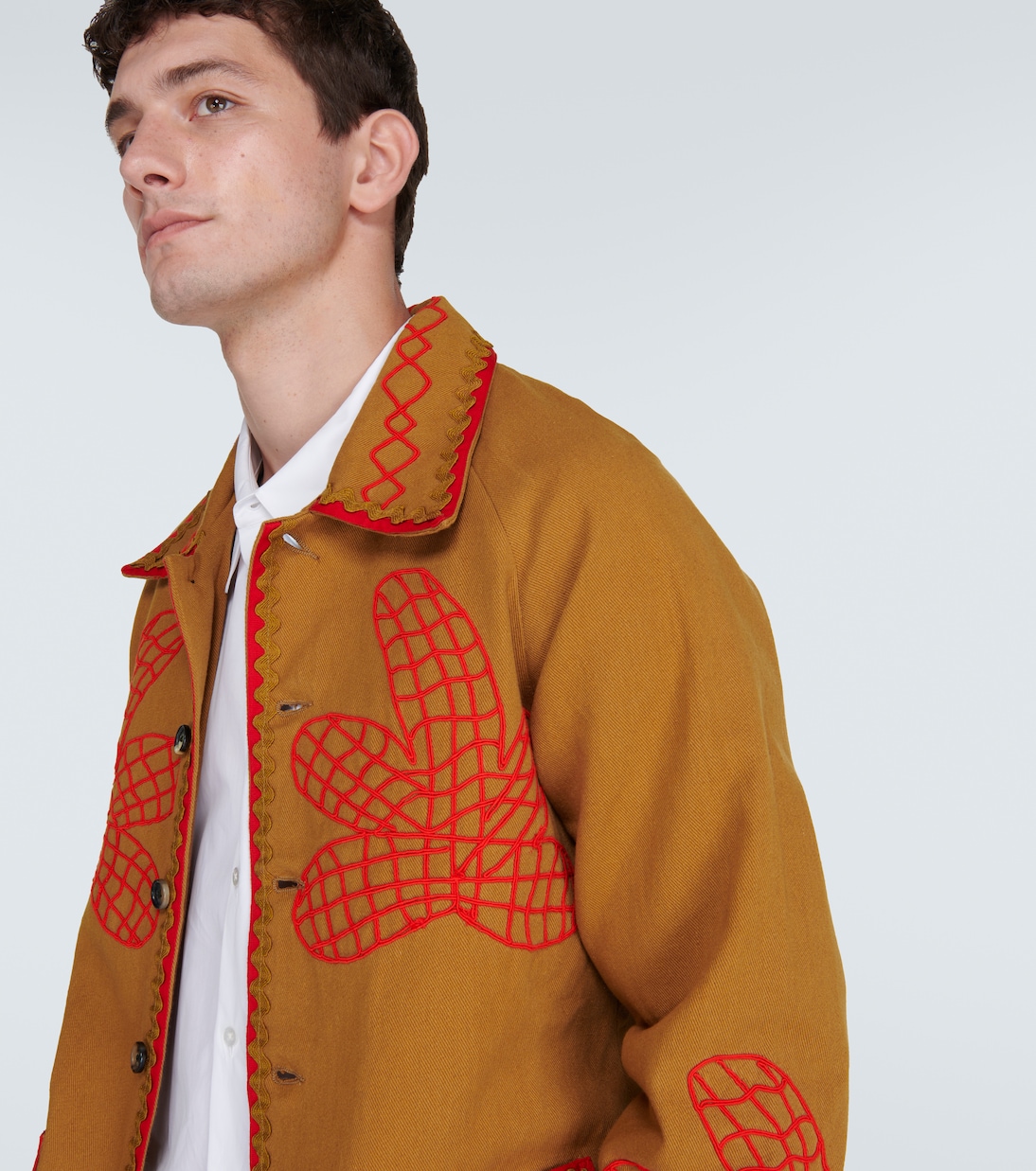 Field Maple embroidered cotton coat | Bode
