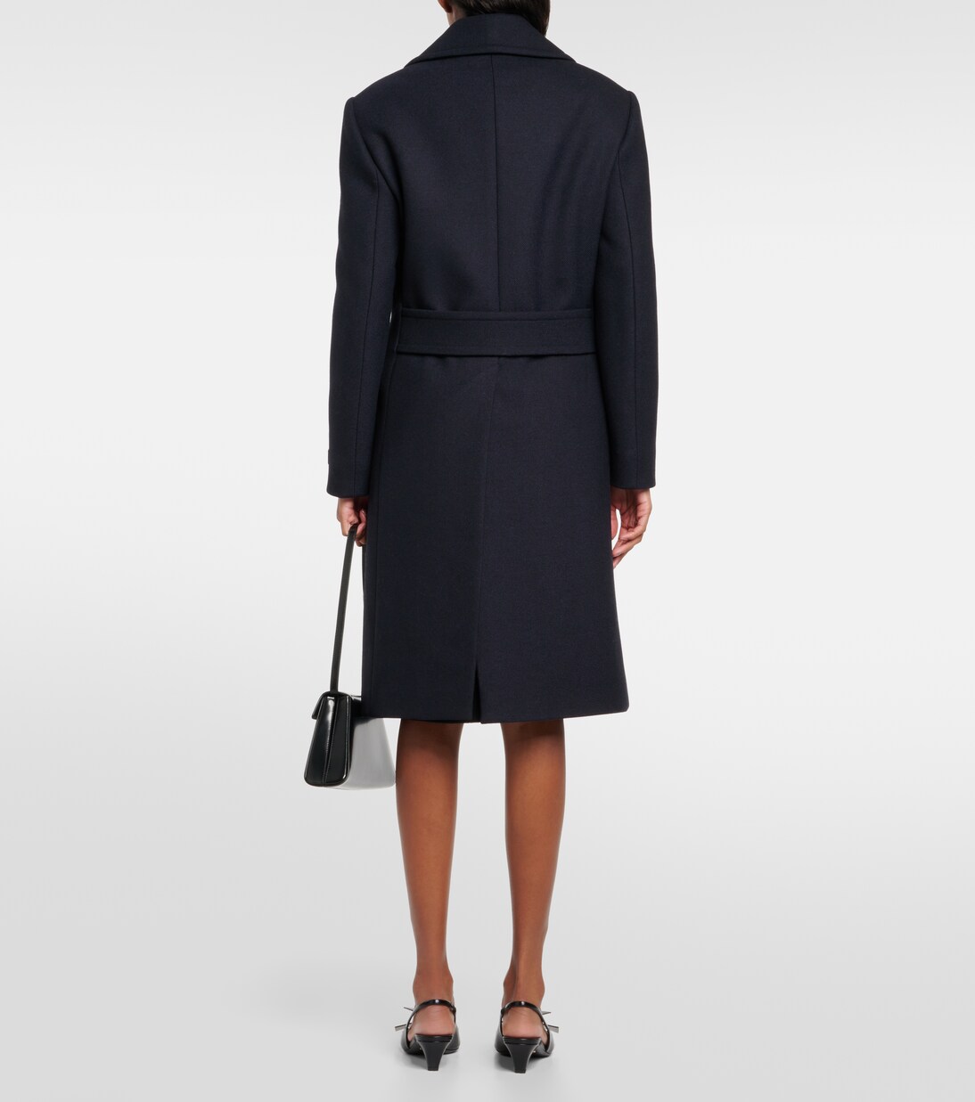 Double-breasted wool coat | Prada