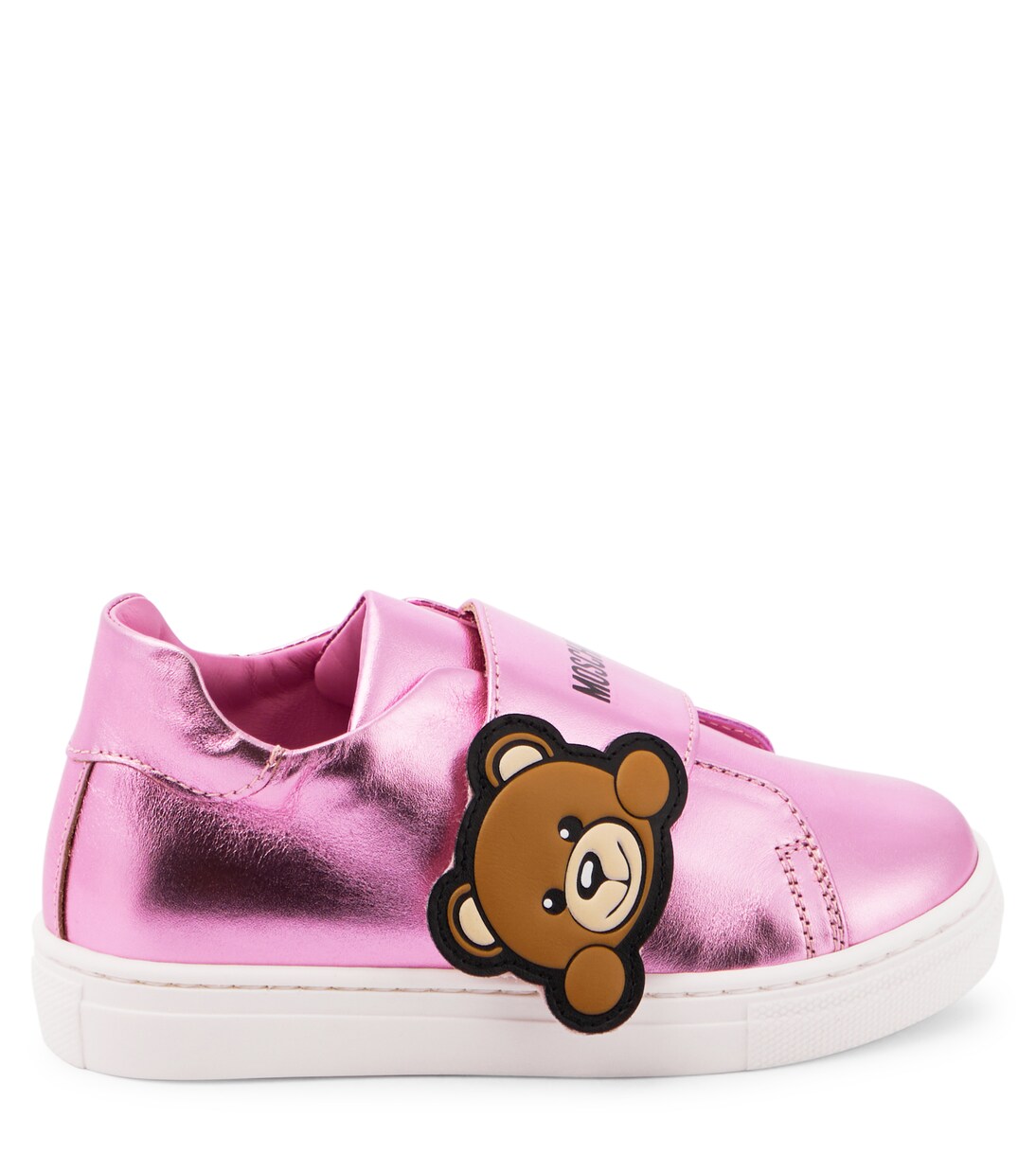 Logo leather sneakers | Moschino Kids